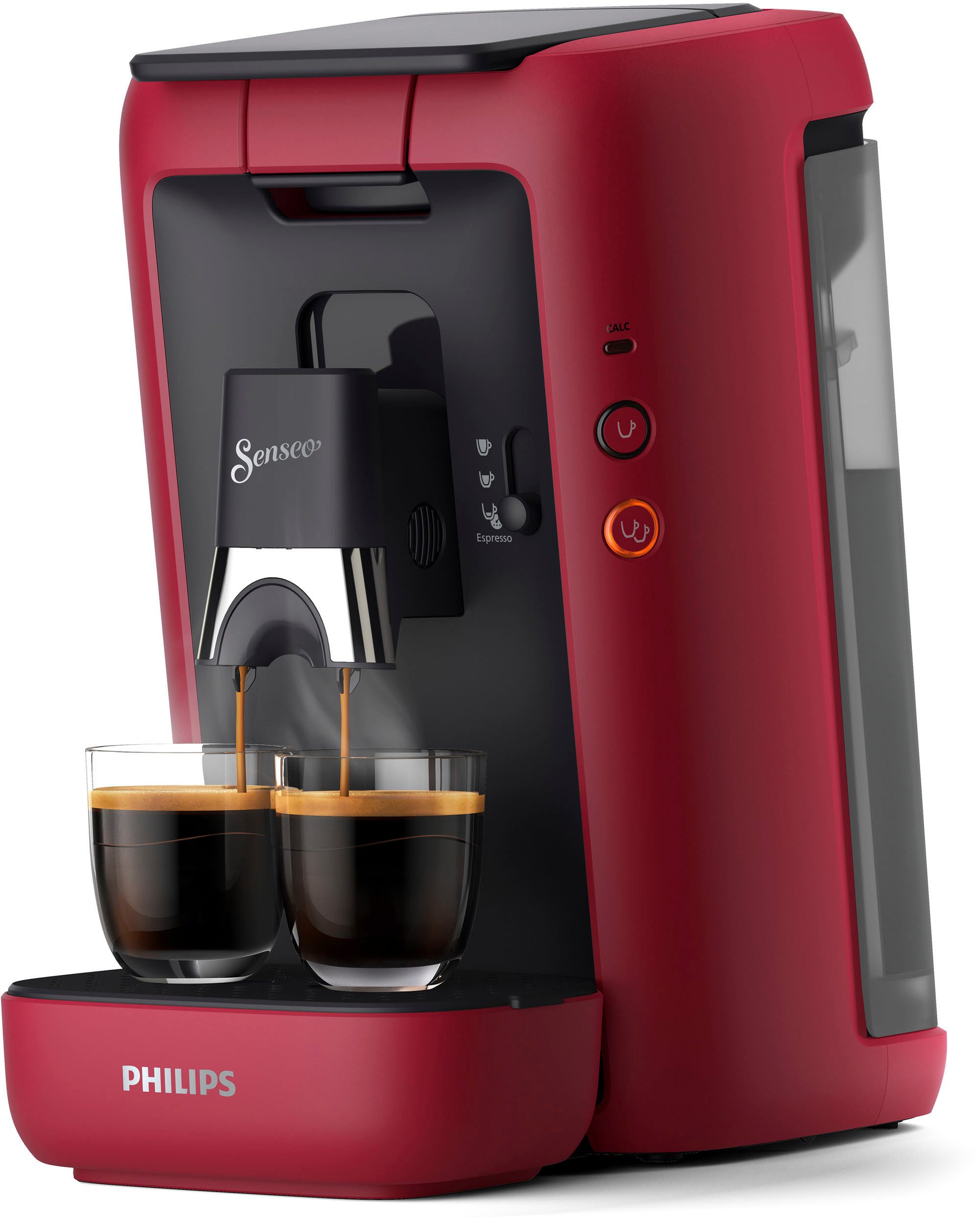 Philips Senseo Kaffeepadmaschine Maestro CSA260/90, mit drei Kaffee-Einstellungen, aus 80% rec. Plastik, Memo-Funktion