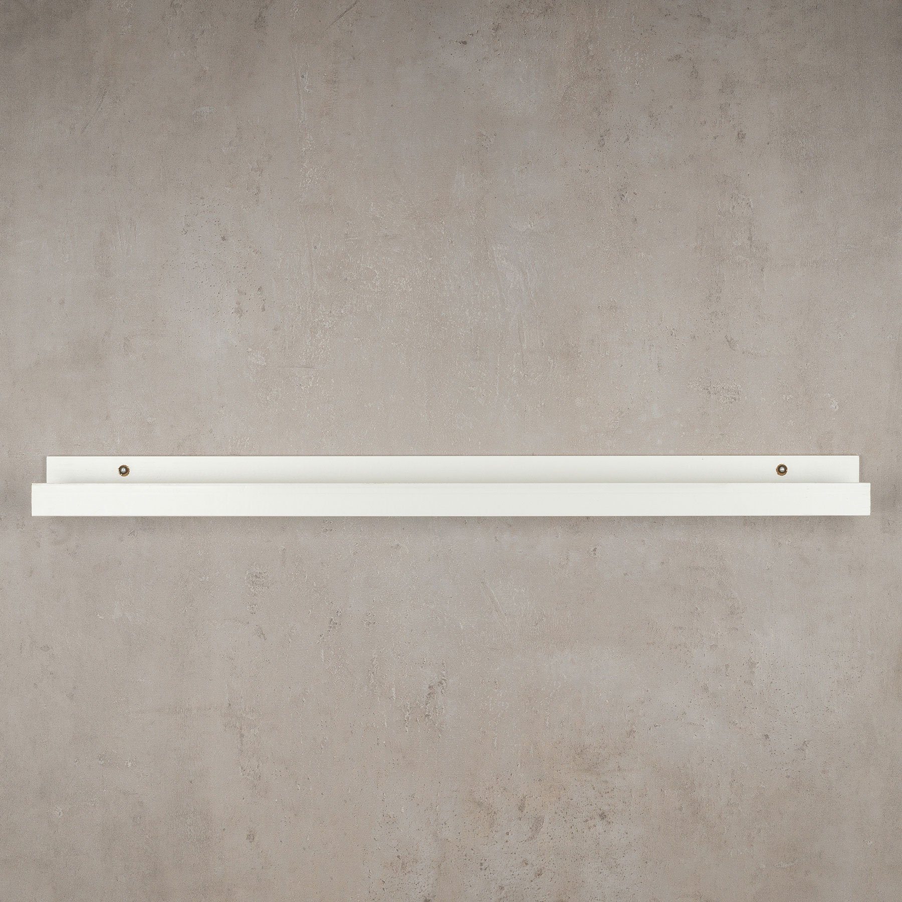 Levandeo® Bilderleiste, Bilderleiste Weiß 70cm lang MDF Holz Bilderschiene Galerieschiene