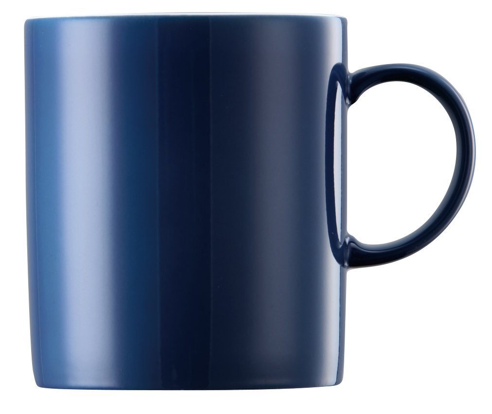 Thomas Porzellan Becher Sunny Day Petrol Becher mit Henkel 0,3 l, Porzellan, Tassen