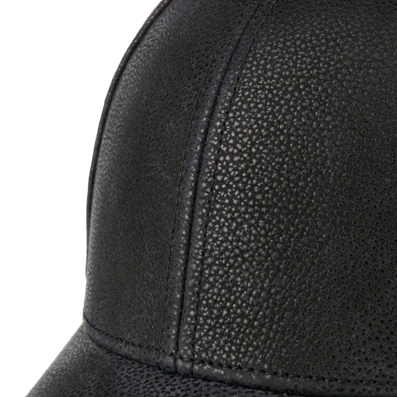 Basecap Cap mit Baseball Stetson (1-St) Schirm schwarz