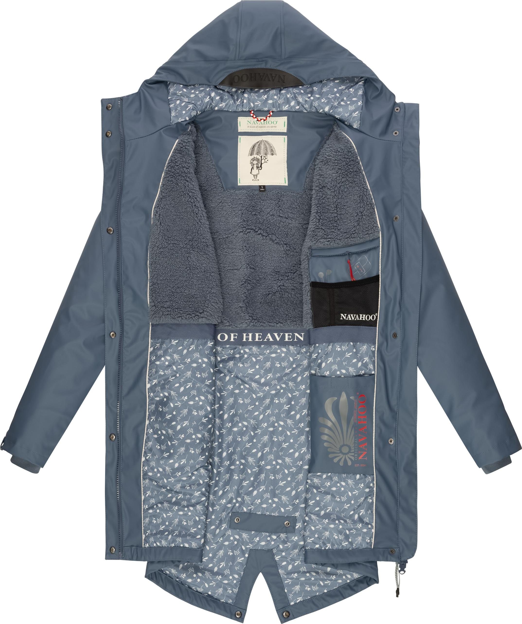 Navahoo Regenjacke Flower of Ocean Wasserdichter Damen Outdoor Regenmantel