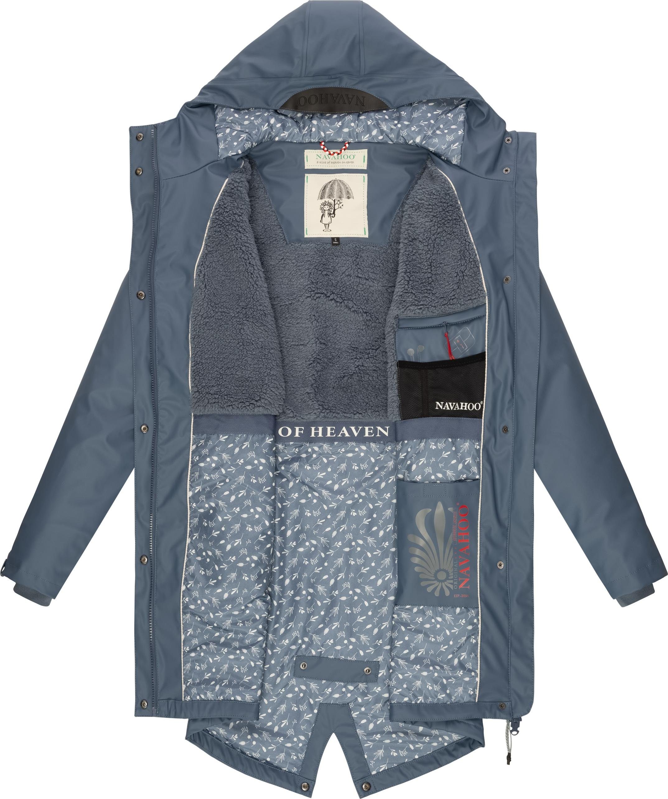 Regenmantel Flower Regenjacke Outdoor dusty of Damen Ocean modischer Navahoo