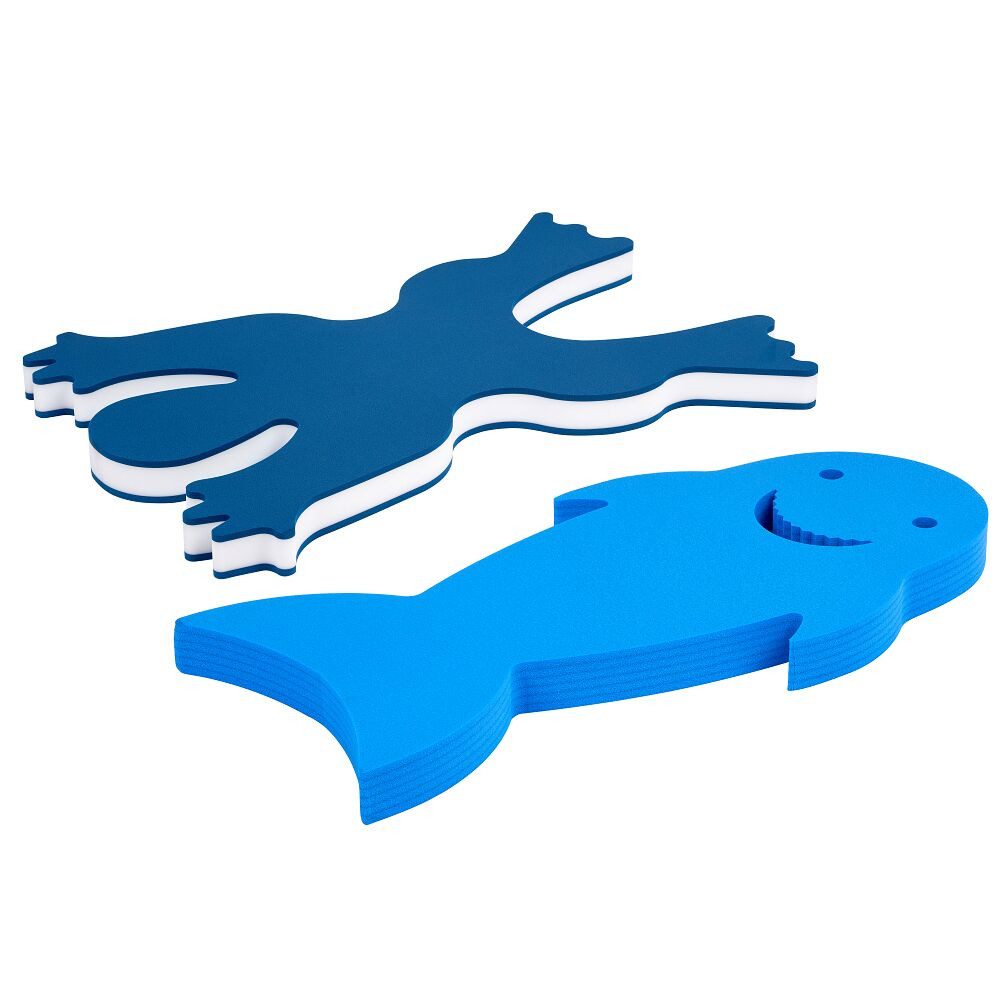 Badeinsel Schwimmflöße-Set Frosch und Hai, Für mehr Spaß am Schwimmen und Spielen