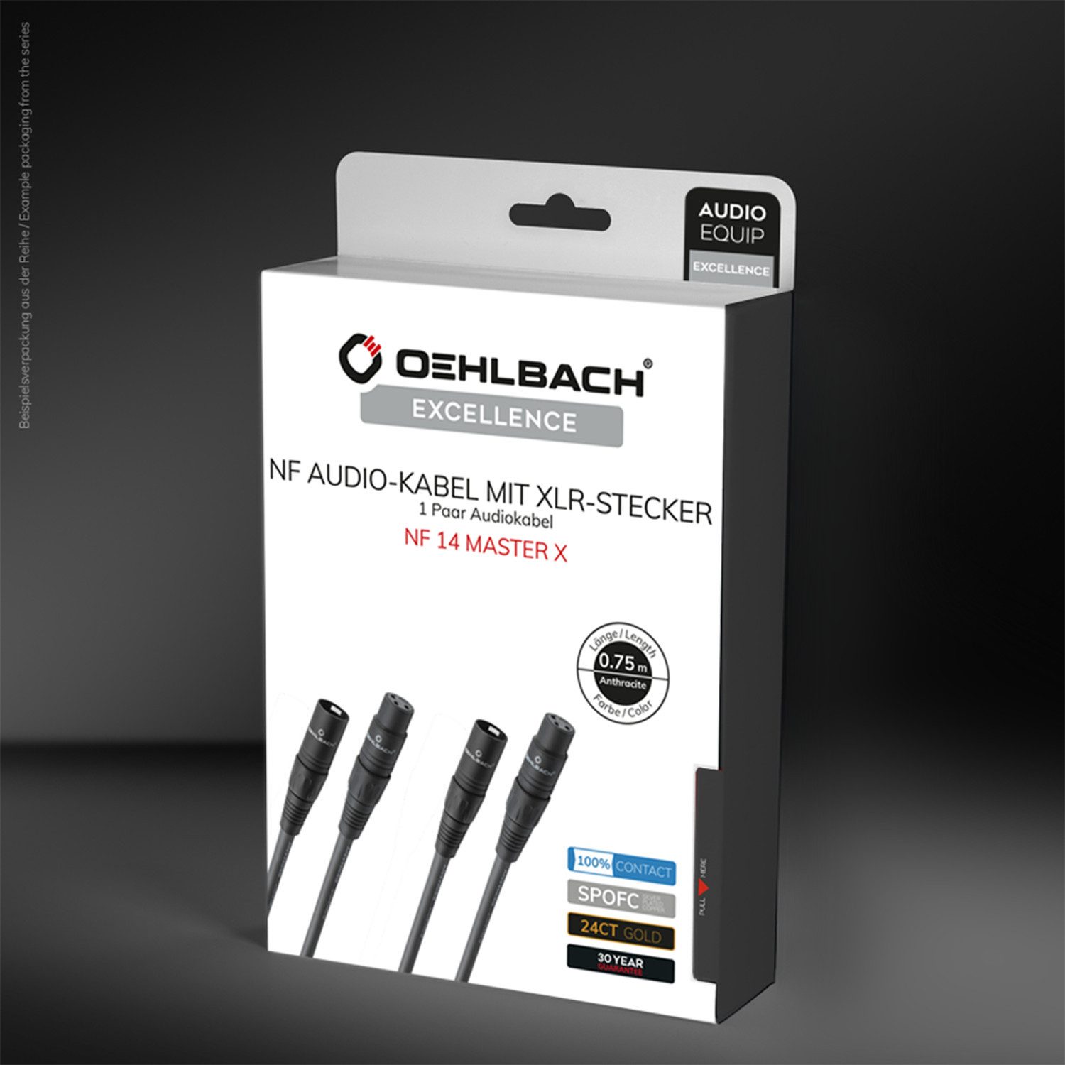 OEHLBACH NF 14 Master X NF Audio-Kabel mit XLR-Stecker 1 Paar Audio-Kabel, XLR-Kupplung, XLR (50 cm), Flexibel, Hochwertiges Kupfer