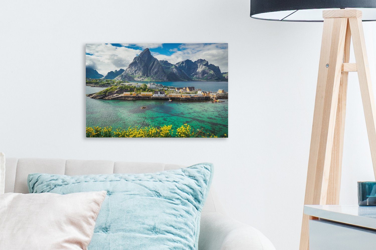 Leinwandbilder, Lofoten-Inseln, Norwegen, cm Wandbild St), 30x20 Leinwandbild (1 Wanddeko, Aufhängefertig, OneMillionCanvasses®
