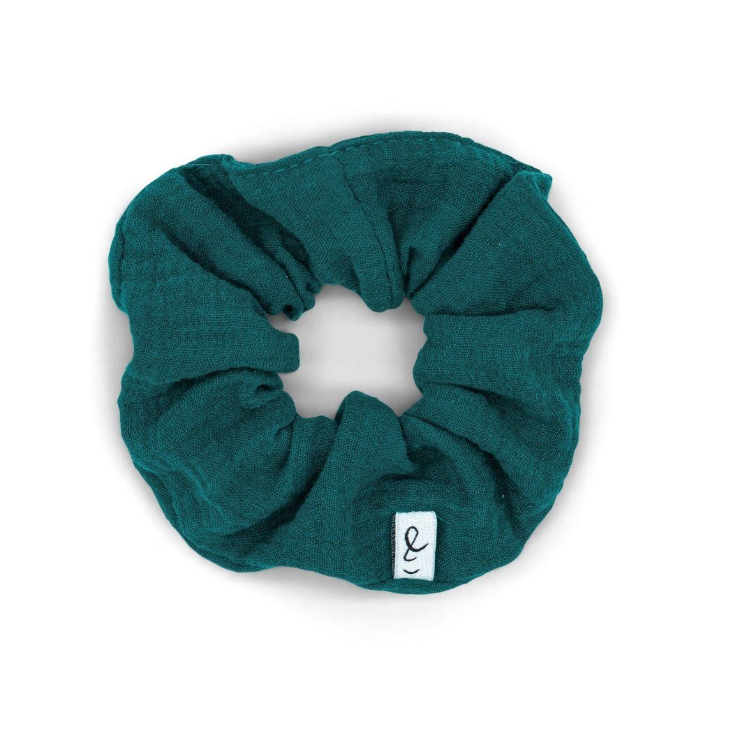 hutch&putch Haargummi Musselin-Scrunchie • Kinder, 1-tlg. Petrol