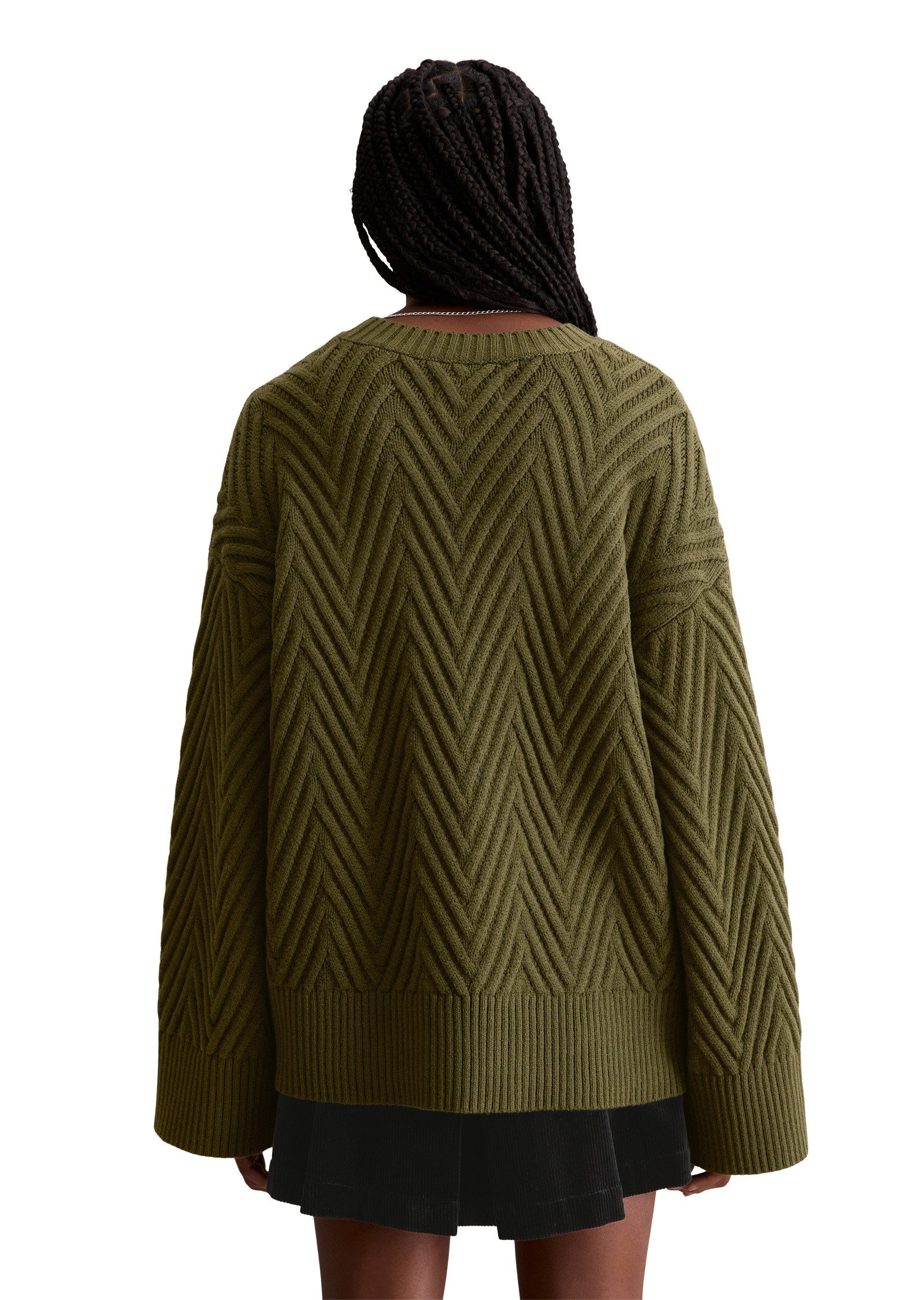 Marc O'Polo DENIM Strickpullover aus weichem Schurwolle-Mix
