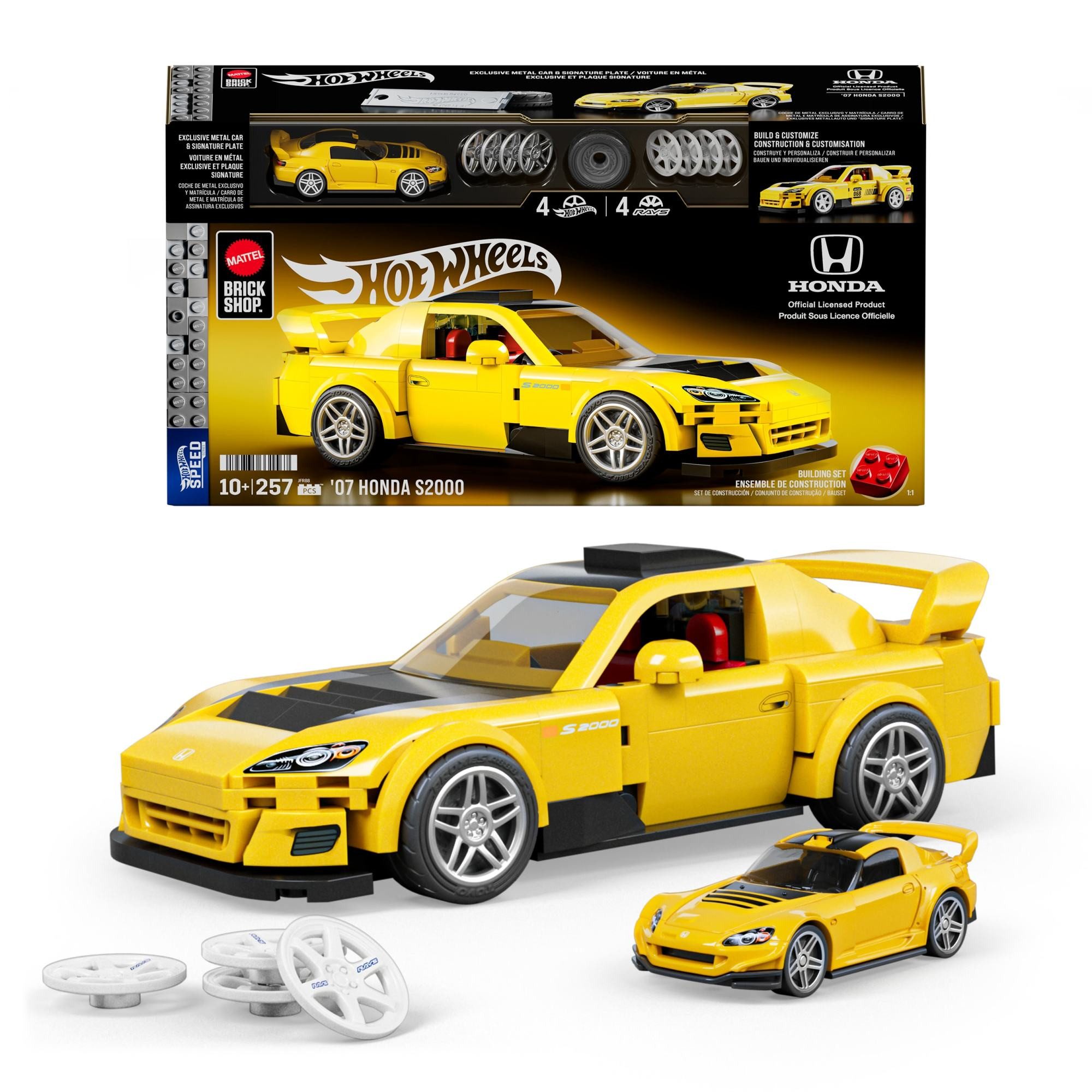 Mattel® Modellbausatz Hot Wheels 07 Honda S2000, Maßstab 1:32