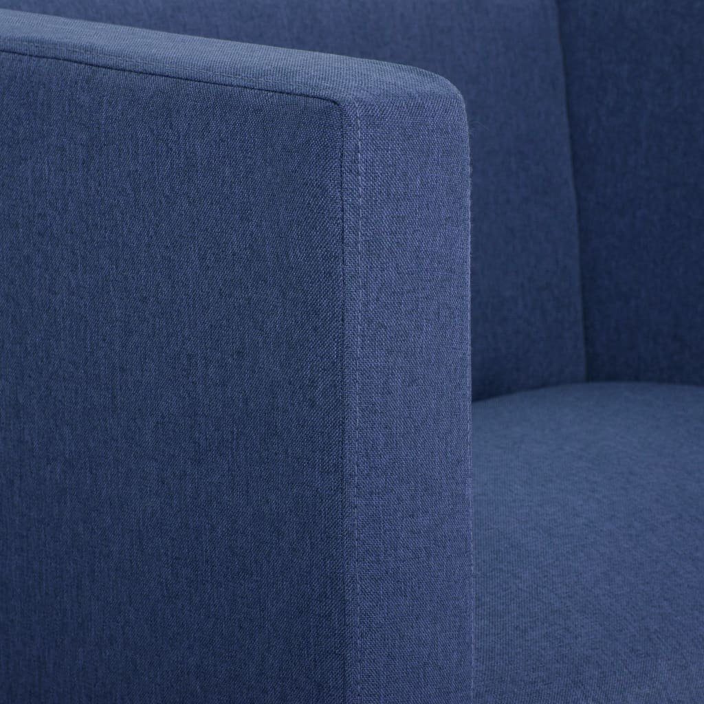 Würfel-Blau Sessel furnicato Stoff