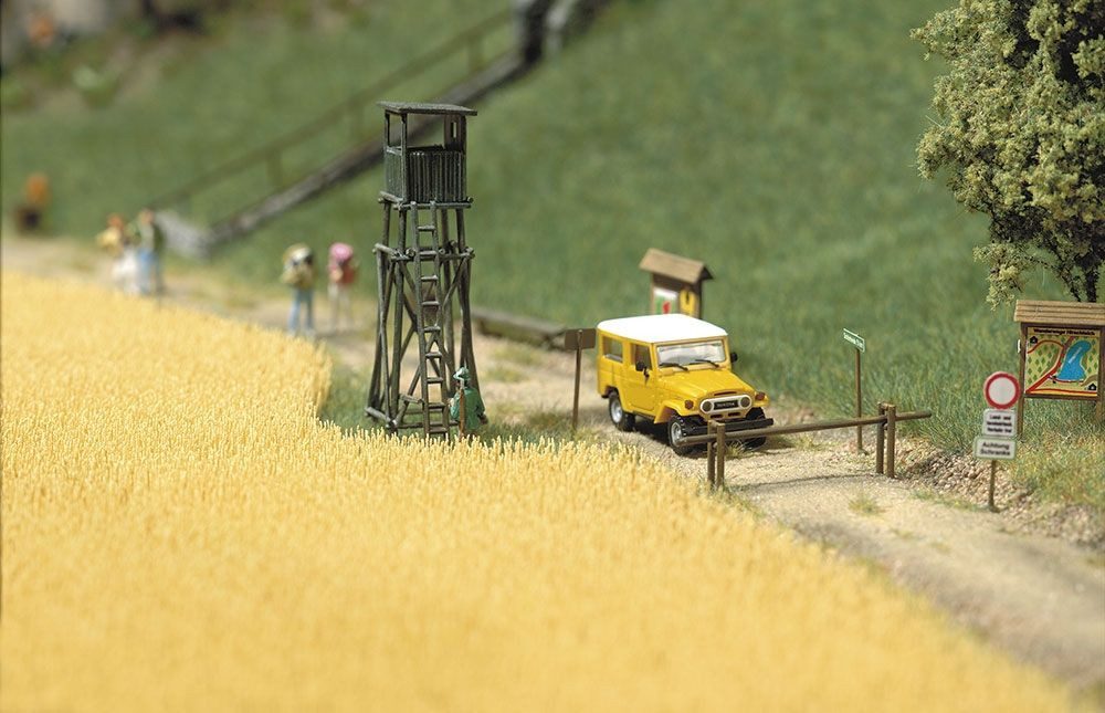 Busch Modelleisenbahn-Baustelle Busch H0 1204 Weizenfeld mit über 4000 Ähren - trockenes Gras 10 ...