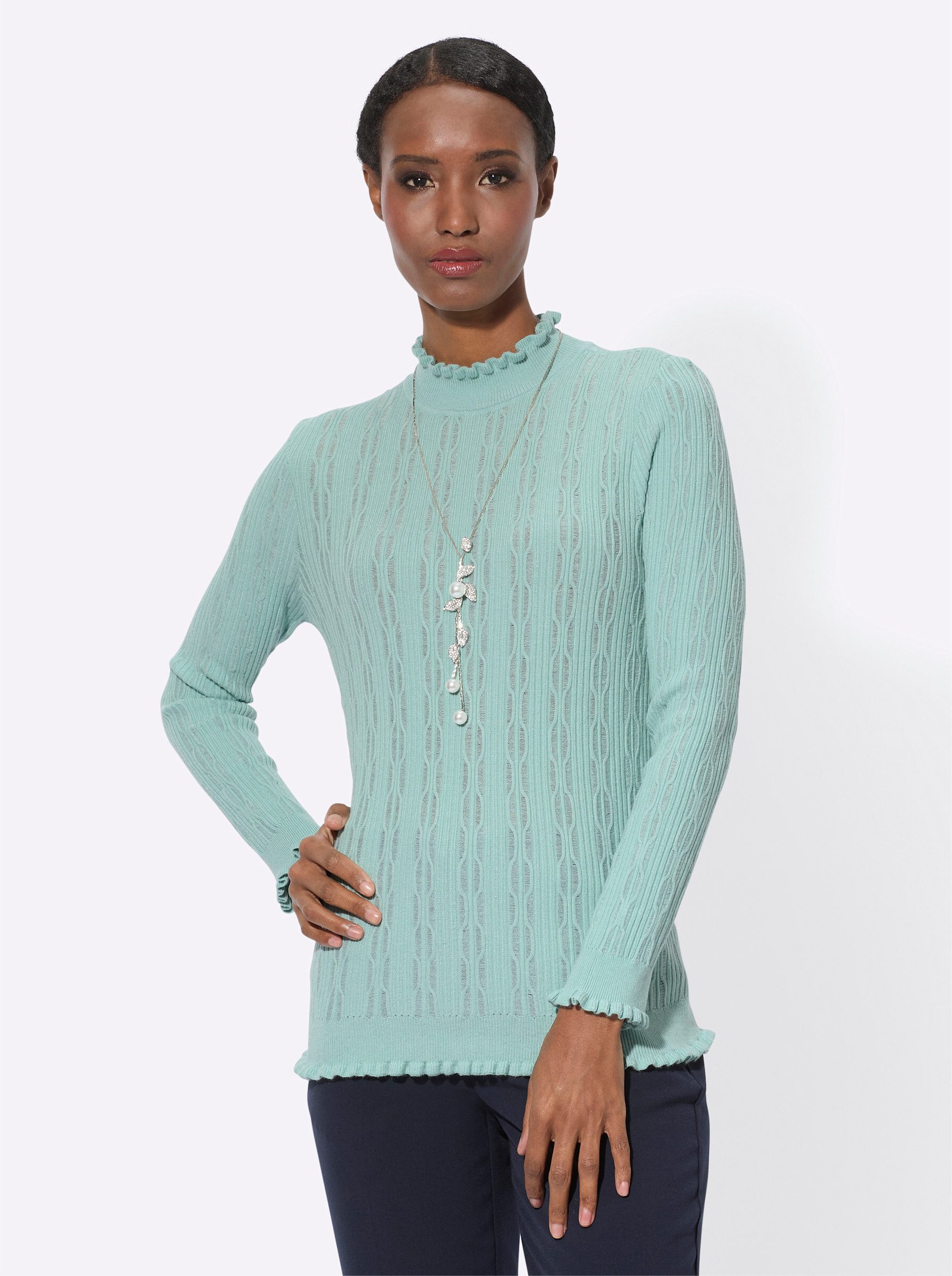 Strickpullover Langarm-Pullover