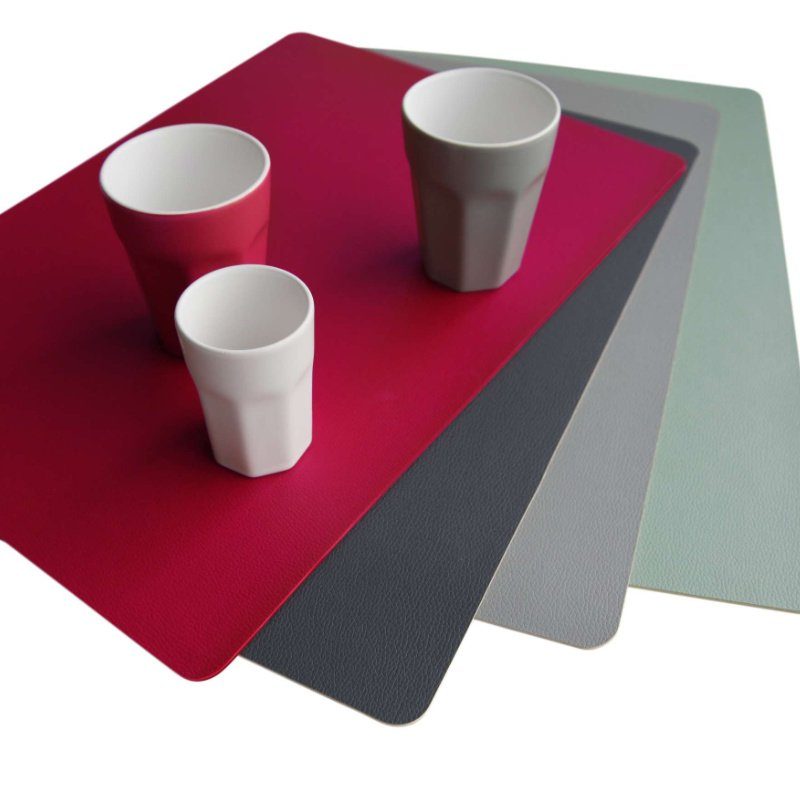 Fine, Leather cm SELECTION, Table dunkelbraun Tops Platzset, Optic 33x46 ASA