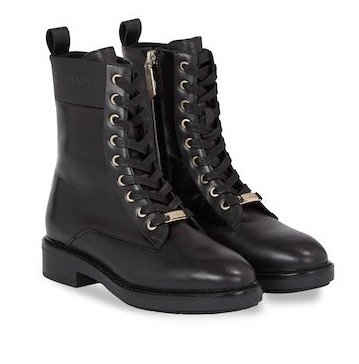 Calvin Klein RUBBER SOLE COMBAT BOOT LG WL Schnürstiefelette in klassischer Optik