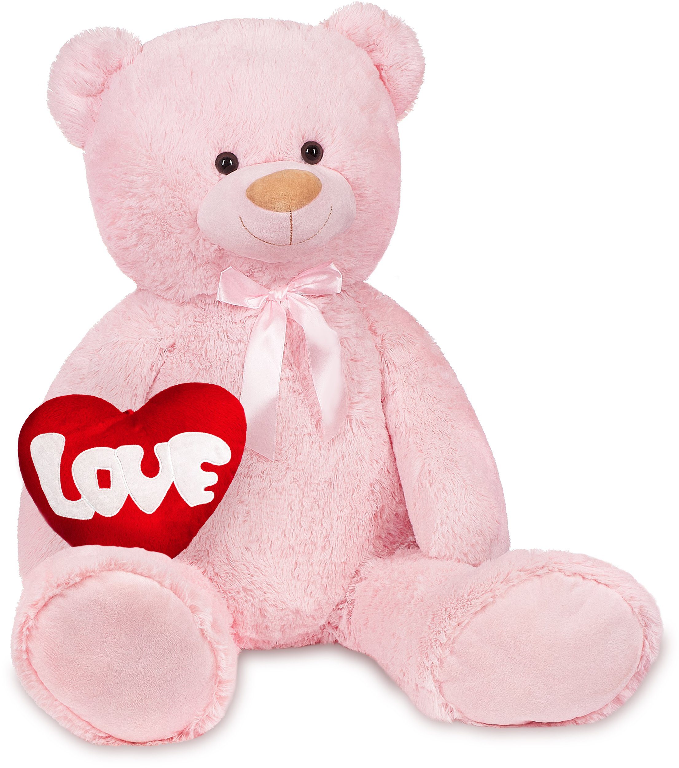 Kuscheltier XXL Teddybär 100 cm groß mit Love Herz