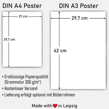 Tigerlino Poster Erzieherin Definition Wandbild Pädagogin Kindergärtnerin Geschenk