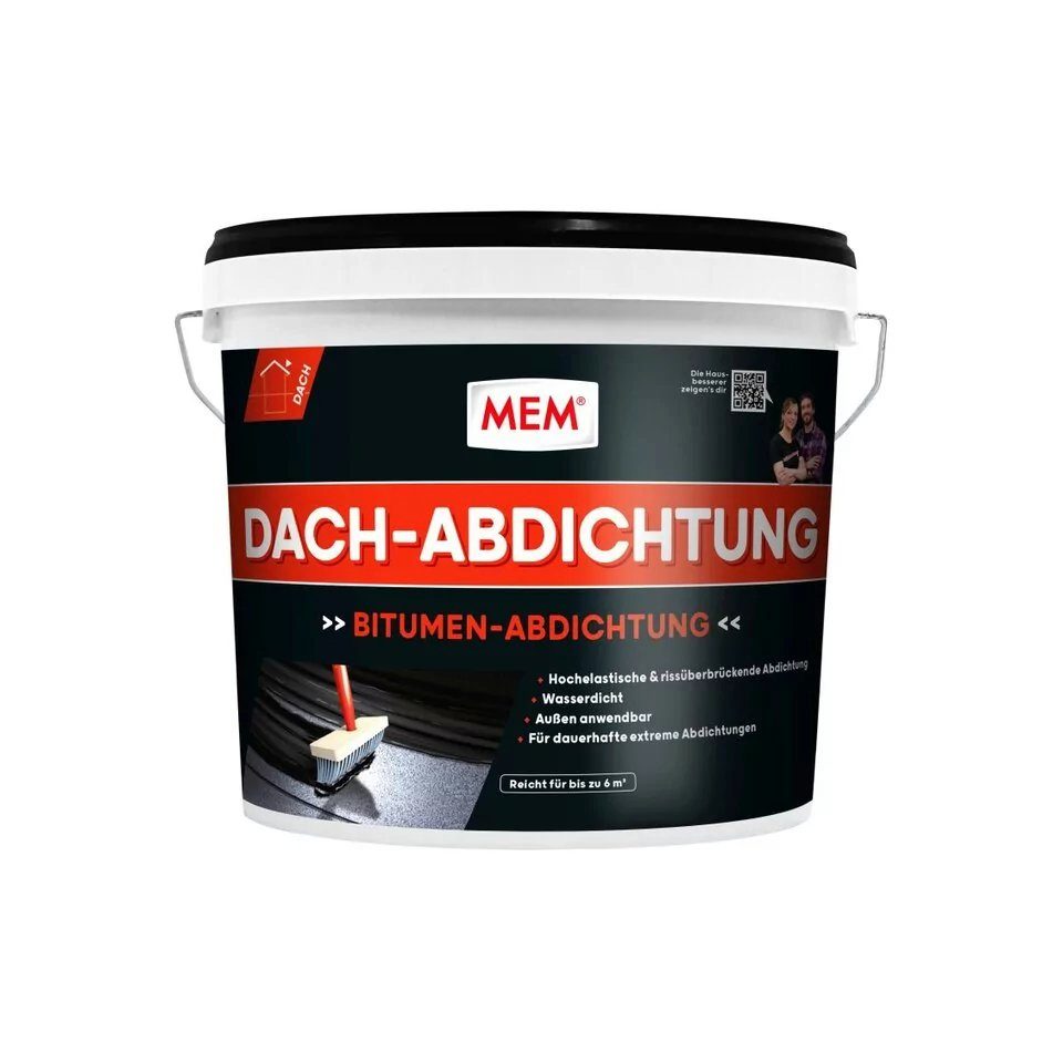 MEM Bauchemie Reparaturmasse MEM Bitumen Dach-Abdichtung, 12 Ltr günstig online kaufen