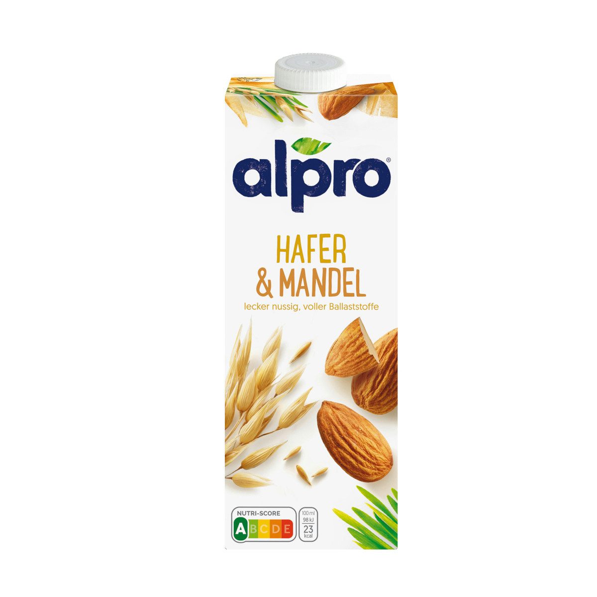 Alpro Milchmischgetränk, Alpro Hafer Mandeldrink UHT vegan & laktosefrei mit Calcium 1000 ml