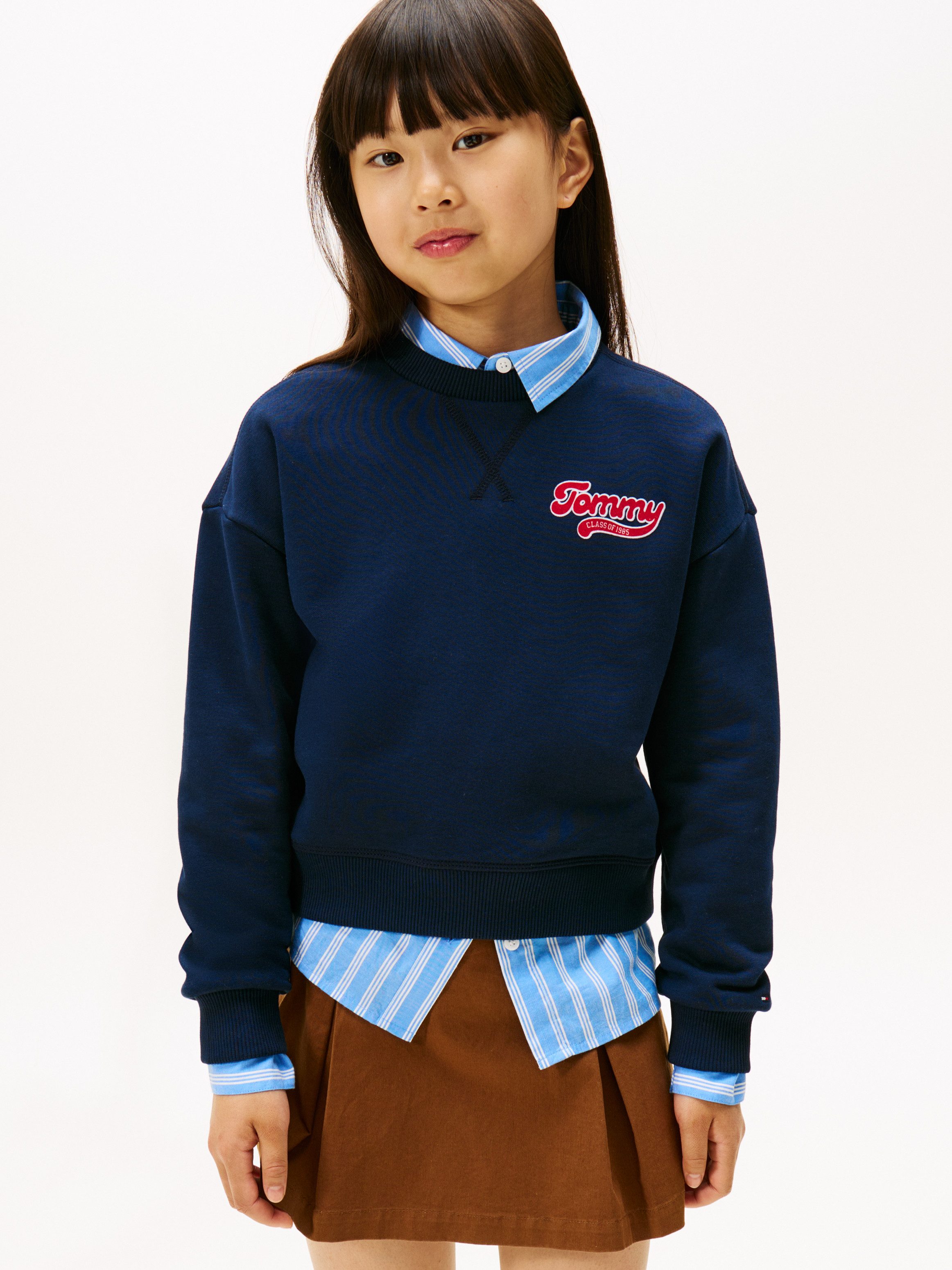 Tommy Hilfiger Sweatshirt TOMMY FLOCK SWEATSHIRT Kinder bis 16 Jahre
