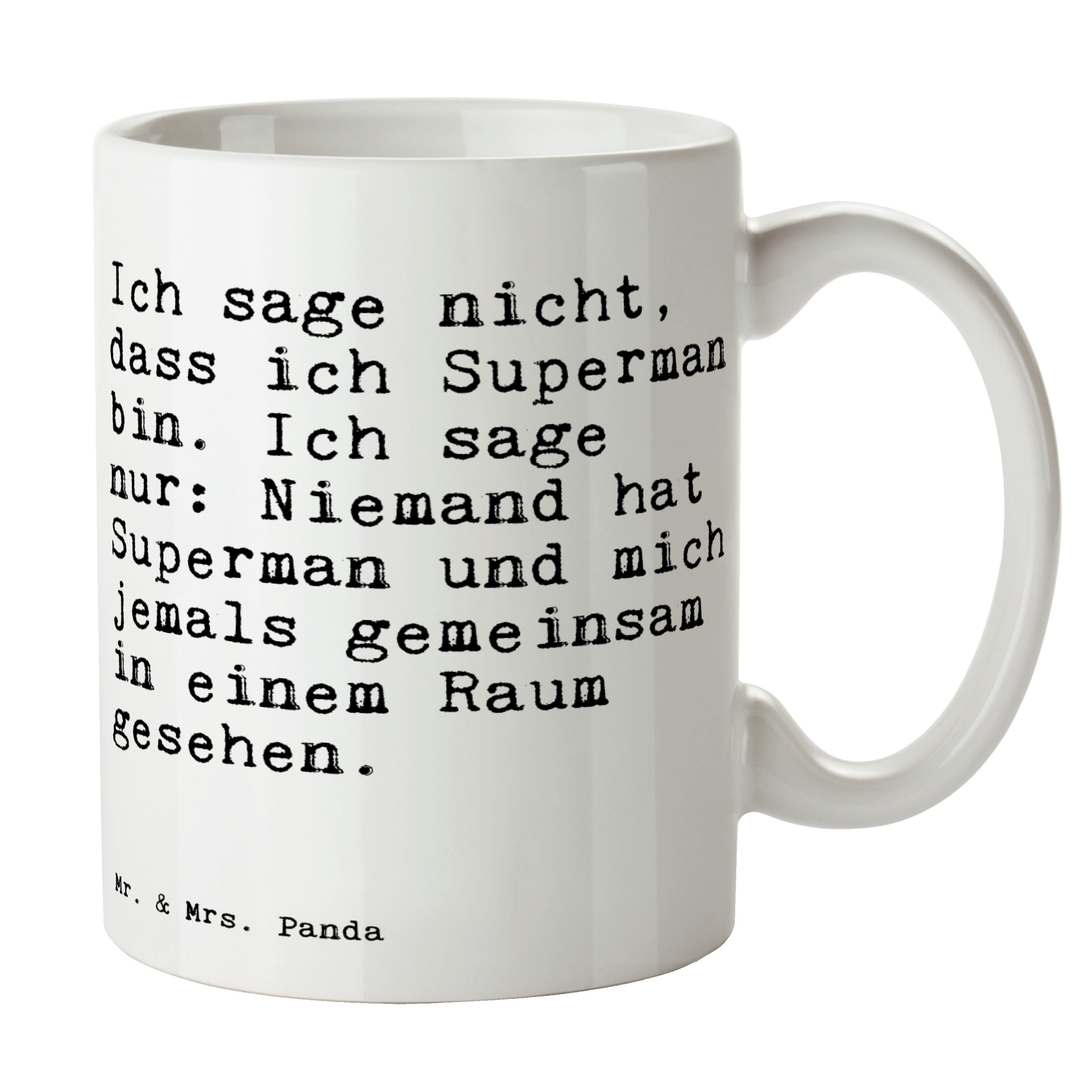 Mr. & Mrs. Panda Tasse Ich sage nicht, dass... - Weiß - Geschenk, witzig, Tasse Motive, Kaff, Keramik