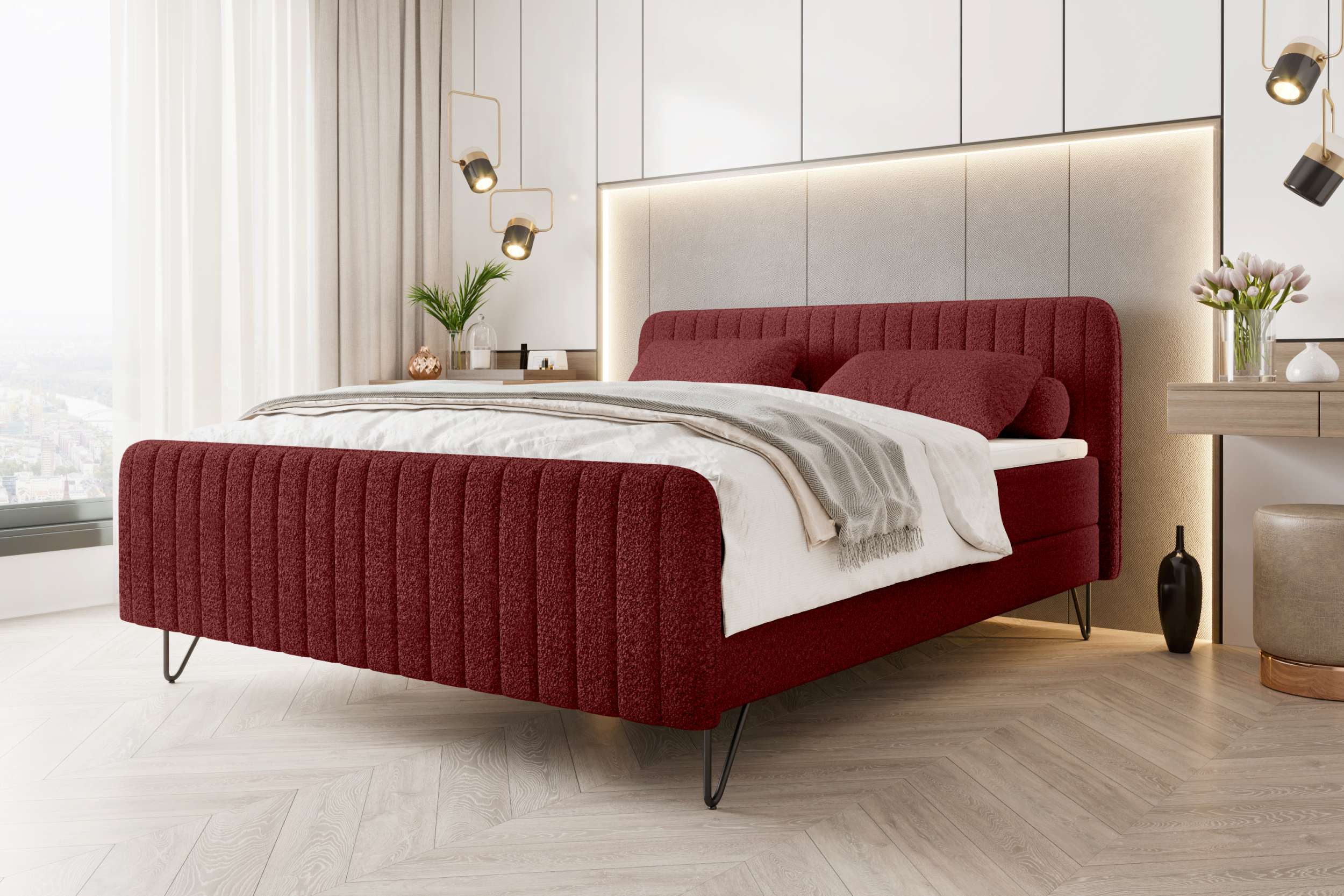 99rooms Boxspringbett Lucio (Schlafzimmerbett, Bett), 140/160/180x200 günstig online kaufen