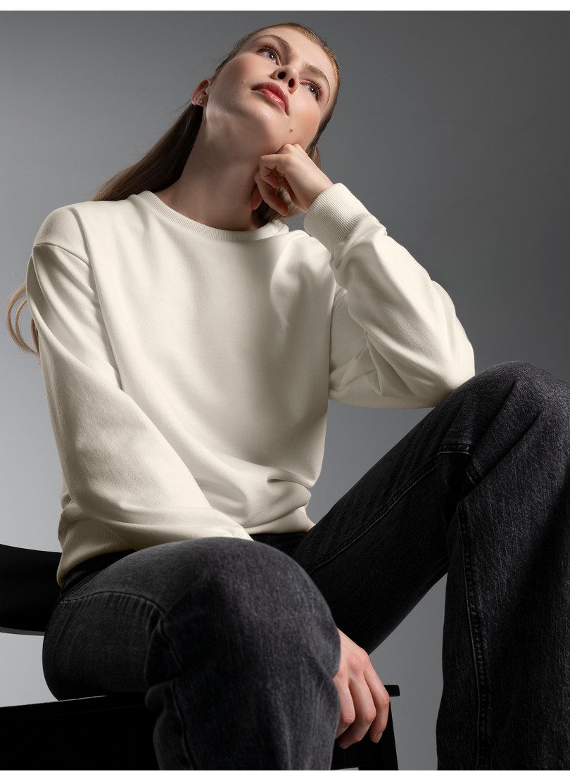 Trigema Sweatshirt TRIGEMA Dünnes Sweatshirt