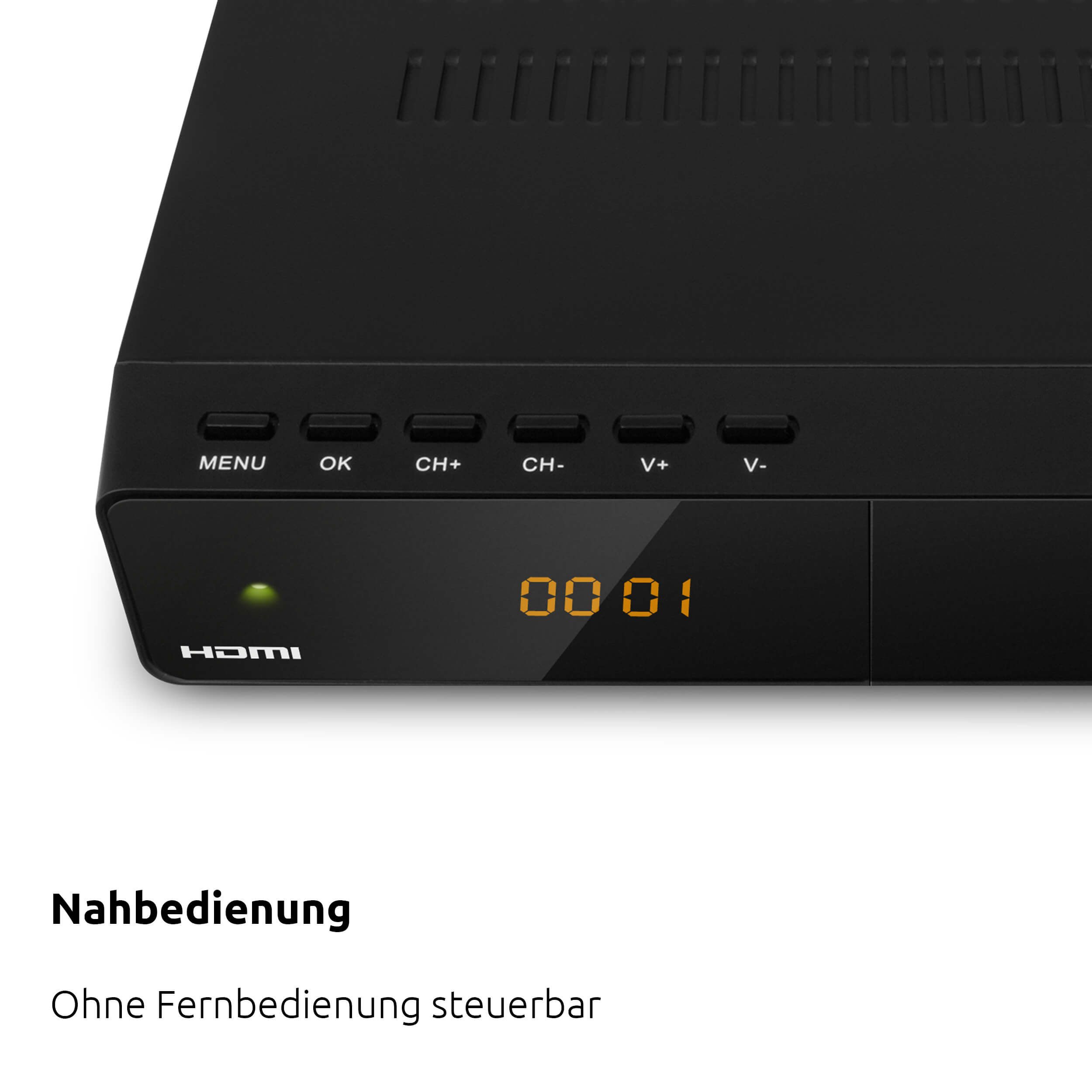 TechniSat HD-S 261 SAT-Receiver (DVB-S/S2, HDTV, HDMI, USB Mediaplayer, vorinstallierte Programmliste)