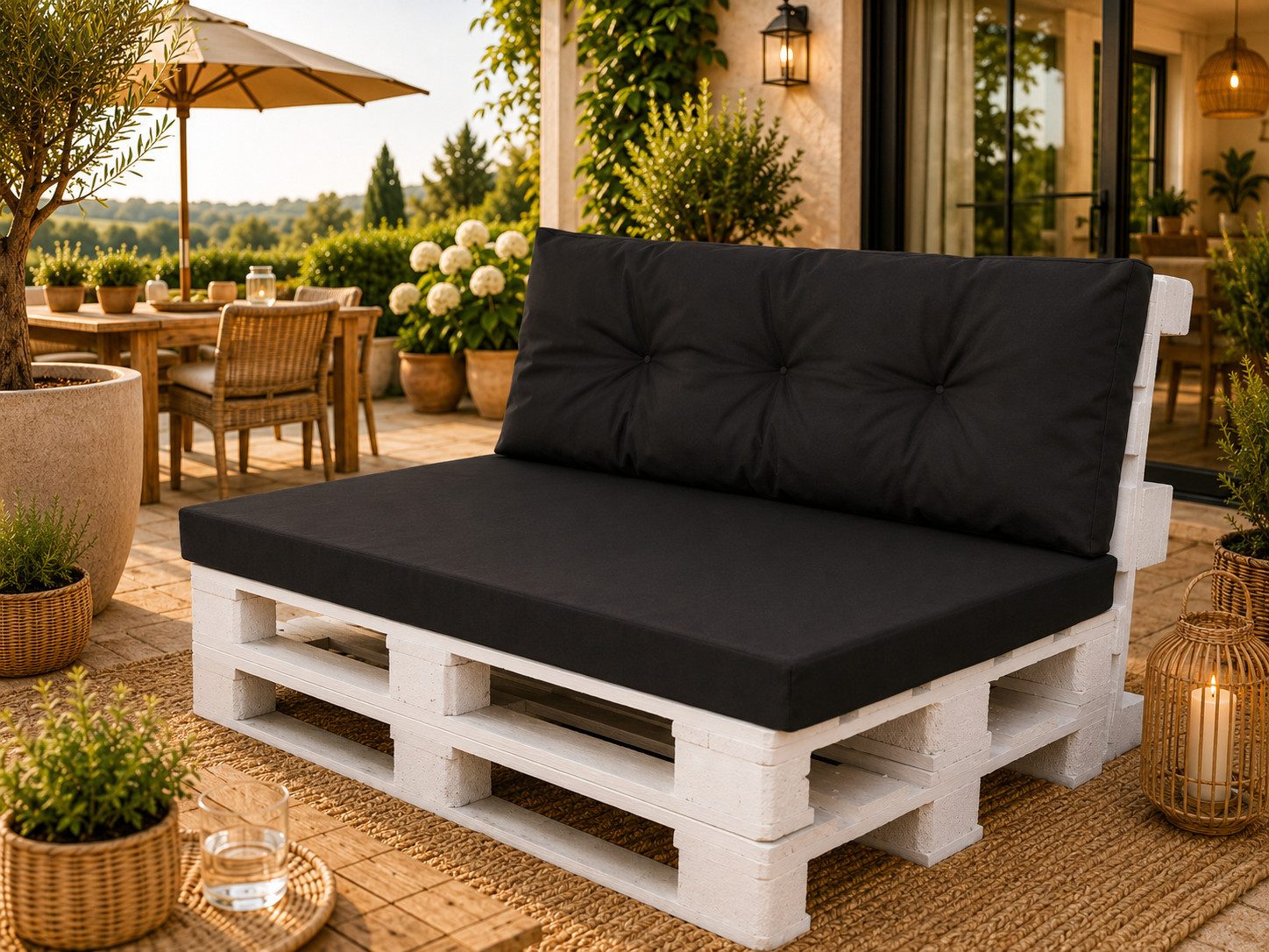 Best for Garden Dekokissen Bequeme Palettenkissen Indoor & Outdoor – Stil & Komfort, Für Innen- & Außenbereich, weich gepolstert