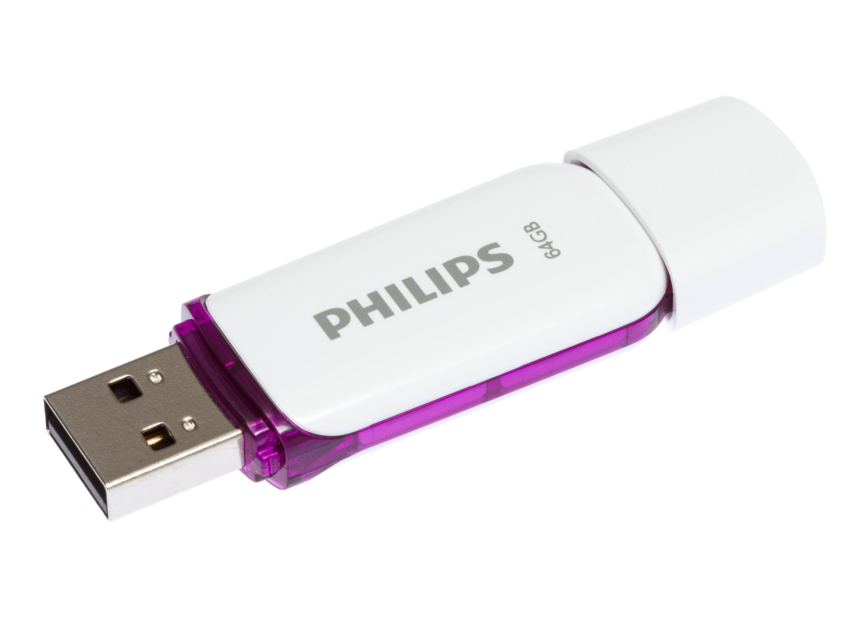 Philips FM64FD70E/00 USB-Stick (USB 2.0, Lesegeschwindigkeit 80,00 MB/s, Snow Edition Magic Purple®, 64 GB, USB 2.0, 3er Pack)