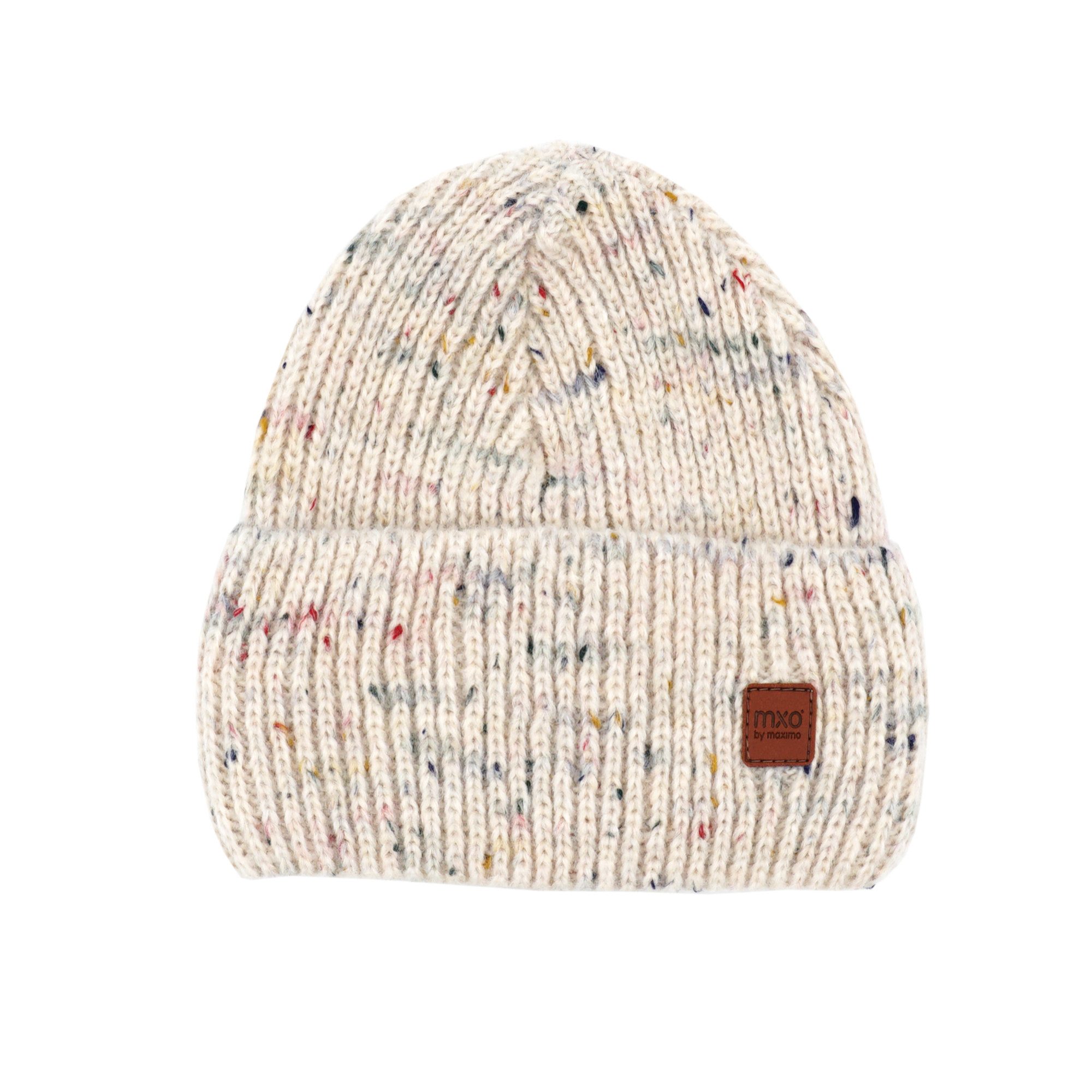 MAXIMO Beanie wärmend, mehrfarbig, mit breitem Umschlag, gefüttert