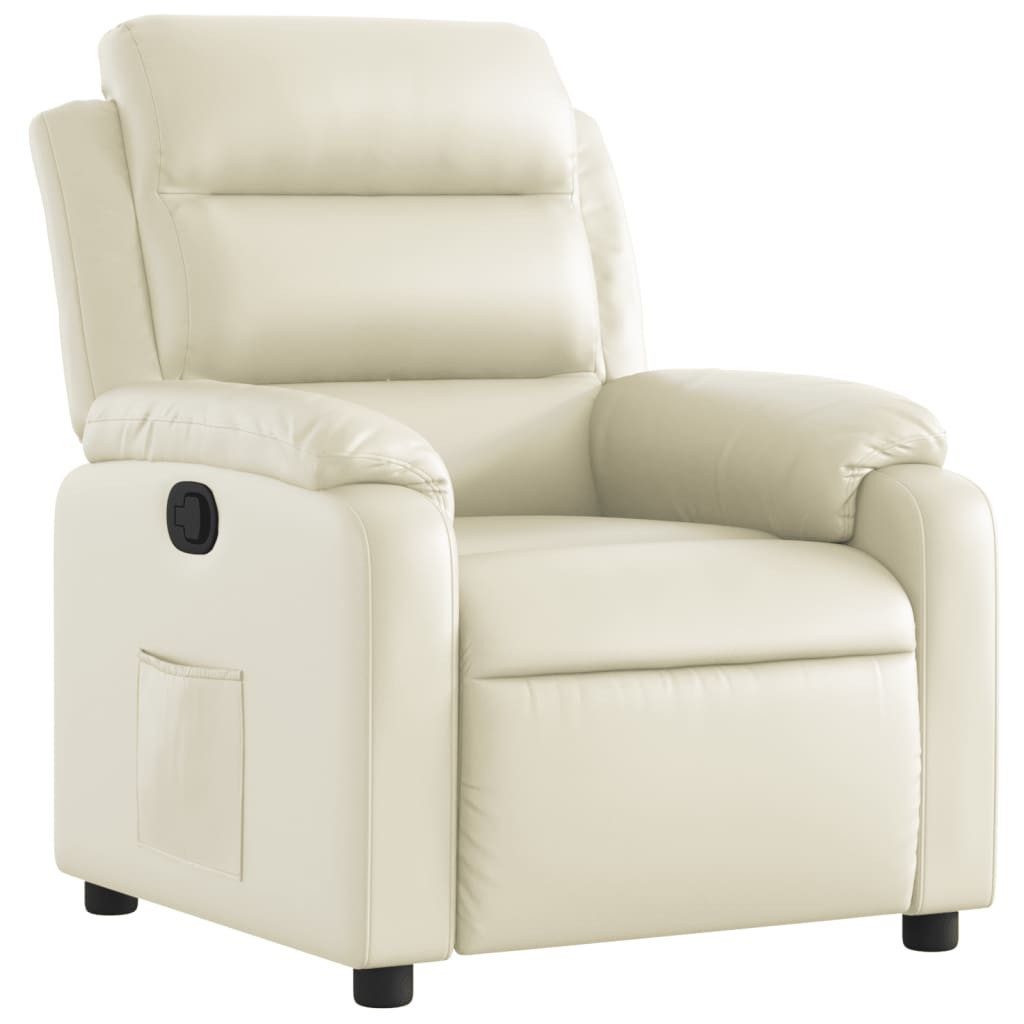 vidaXL Sessel Relaxsessel Creme Kunstleder (1-St) günstig online kaufen