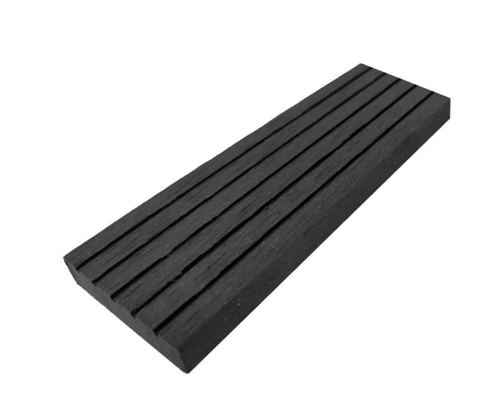 WPC Profi Terrassendielen Muster Abschlussleiste Flachleiste anthrazit, (Abschlussleiste, 1-St., Musterstück 15 cm)
