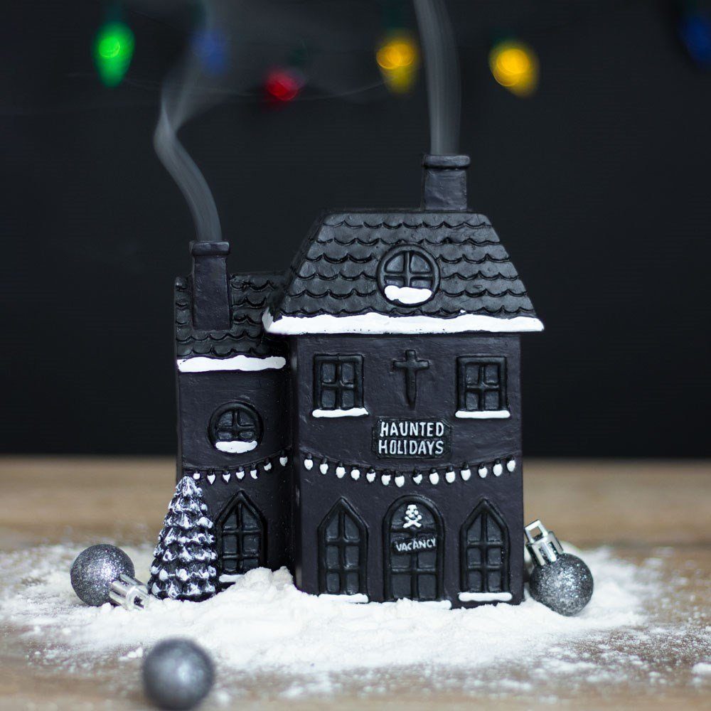 MystiCalls Incense Haunted House als Cone Burner Räucherhaus Holiday Räucherkegelhalter