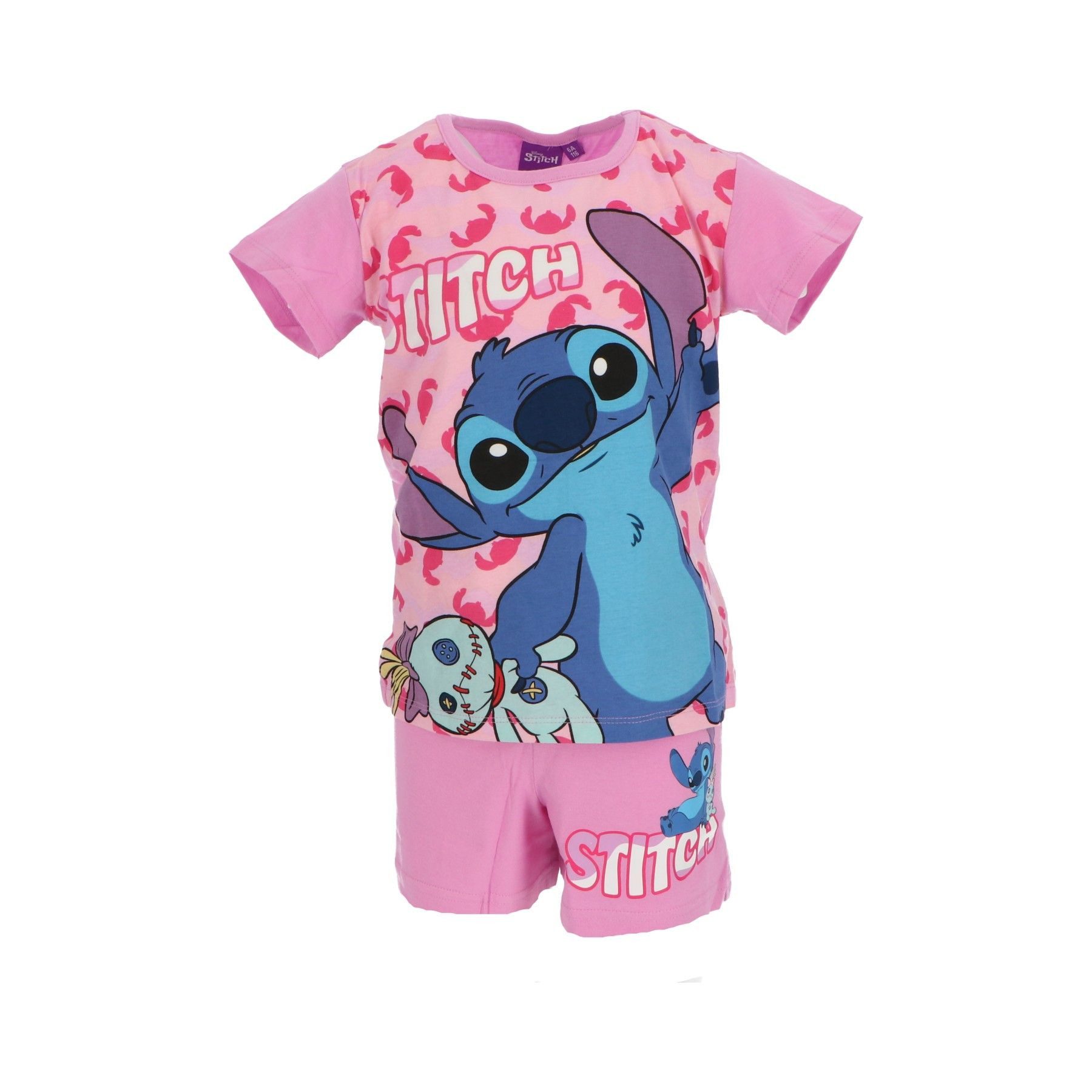 Lilo & Stitch Pyjama Shortama – Kinderpyjama & Sommer Schlafanzug aus 100% Baumwolle