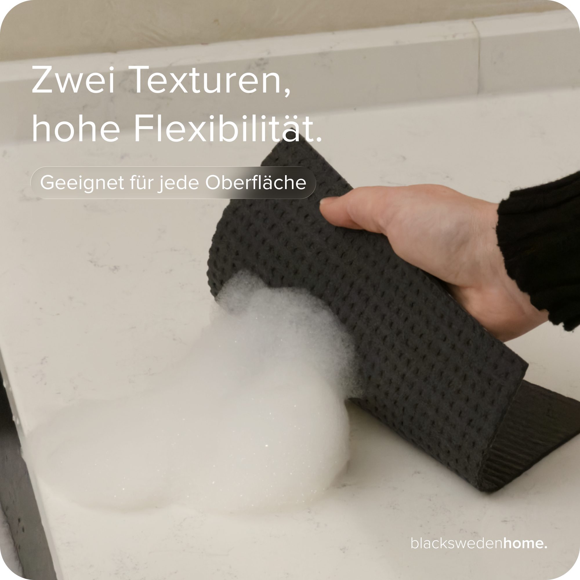 blackswedenhome. Spültuch Spültücher 10er Pack - Swedish dishcloth - nachhaltige Küchentücher, 10er Pack, Baumwoll-Zellstoff, Waschbar