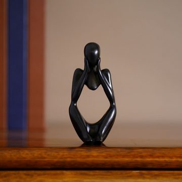 SIKAINI Skulptur (Kunstobjekte,3 Stück abstrakte Kunstfiguren, abstrakte Figurenfigur,Harzdekoration), Weihnachtsgeschenk