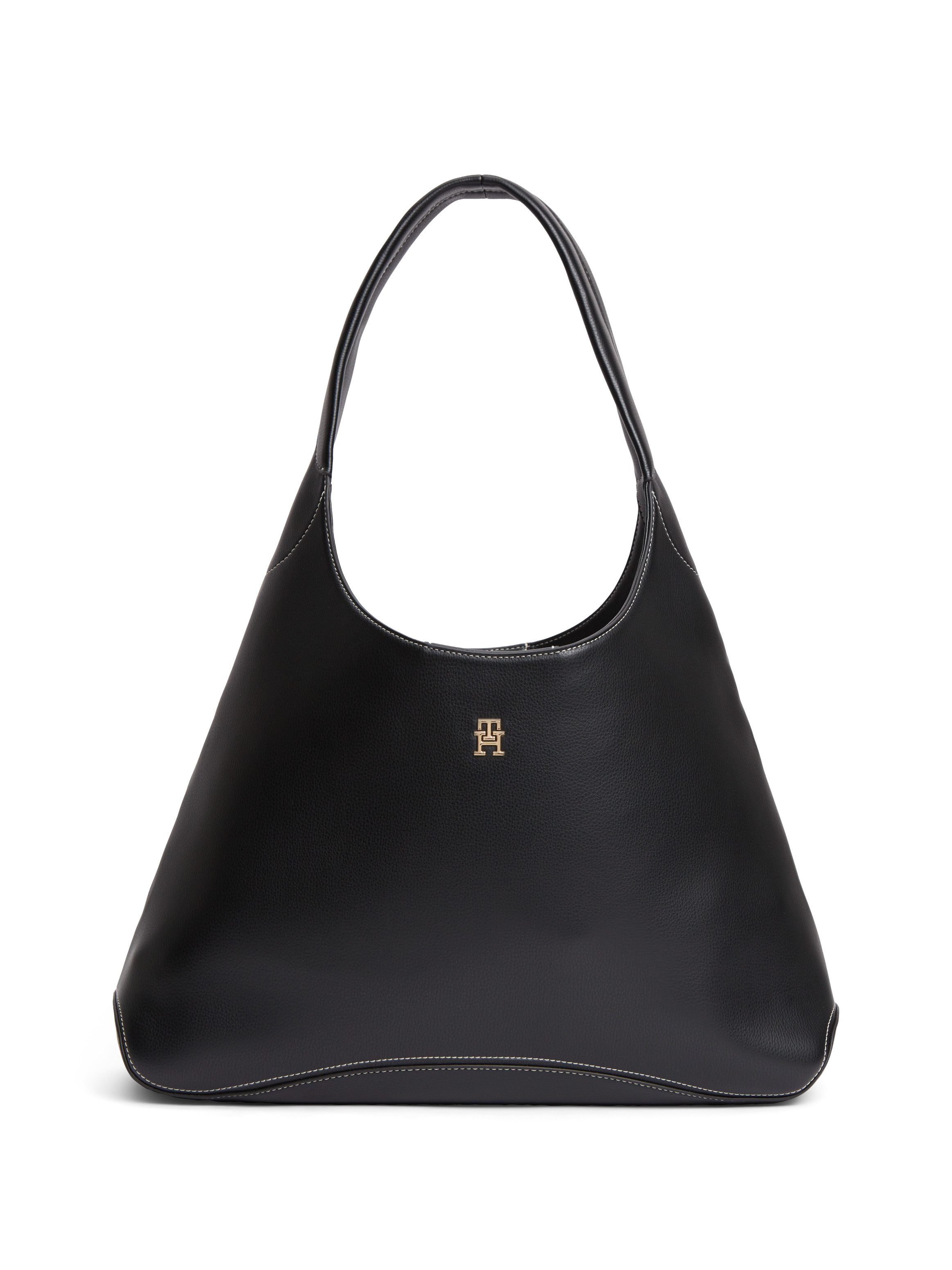 Tommy Hilfiger Hobo TH EVERYDAY HOBO, Damen Schultertasche, Umhängetasche mit TH-Logoemblem