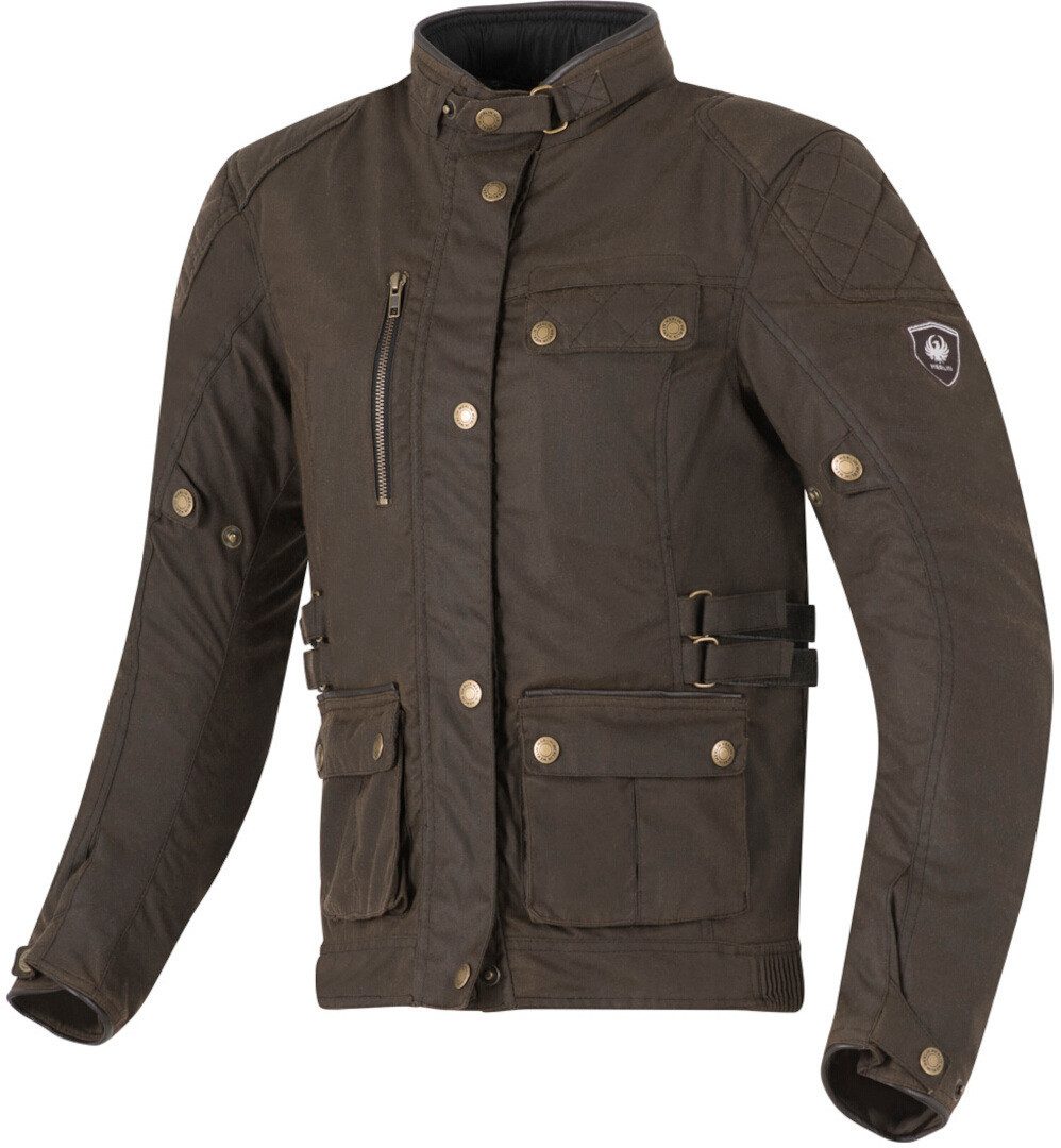 Merlin Motorradjacke Harriet Damen Motorrad Wachsjacke herausnehmbares Innenfutter,wasserdicht