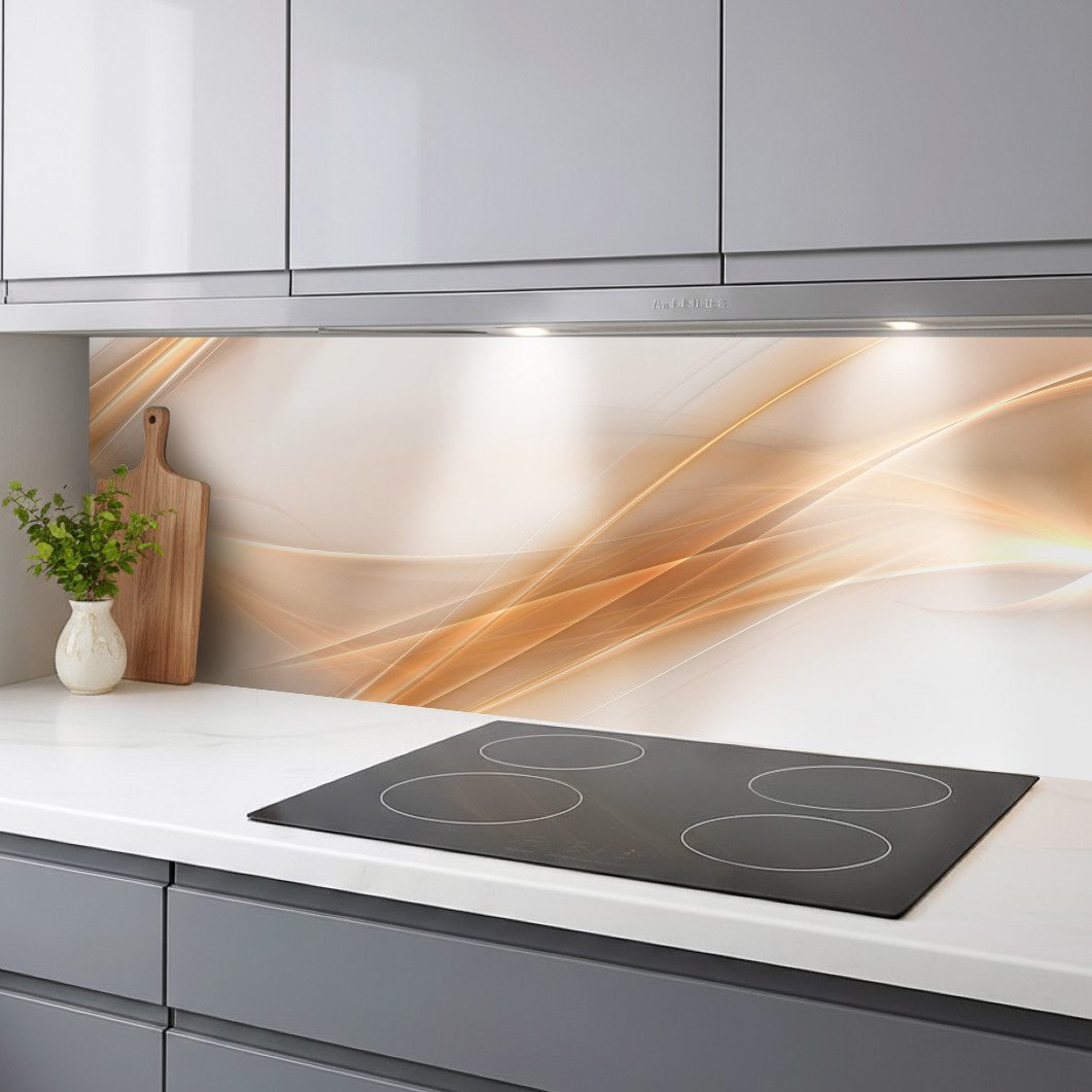 Rodnik Küchenrückwand Amelia Abstrakt, monolithische ABS-Platte mit Direktdruck, formstabil und langlebig