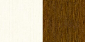 Feldmann-Wohnen Esstisch Marseille (Tischplatte ausziehbar, Tischplatte aus MDF, 1-St., romantischer Landhausstil, dekorative Einfräsungen), 160x84x76cm Synchronauszug creme country eiche