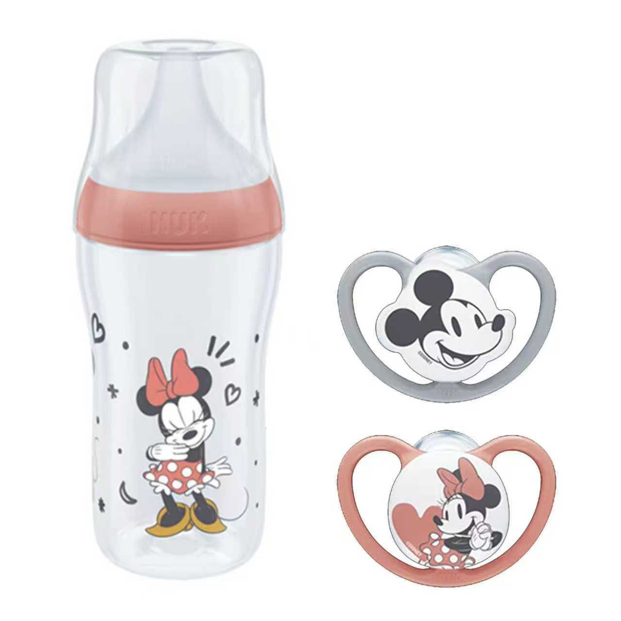 NUK Babyflasche NUK Perfect Match Flasche 3M+ mit Disney Space Schnuller Vorteilset