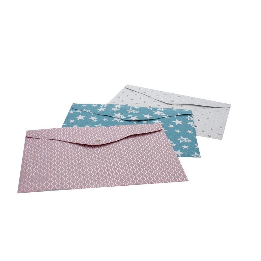 MICA Schreibmappe Hefttasche - Metallic - DIN A4 - 1 Stück