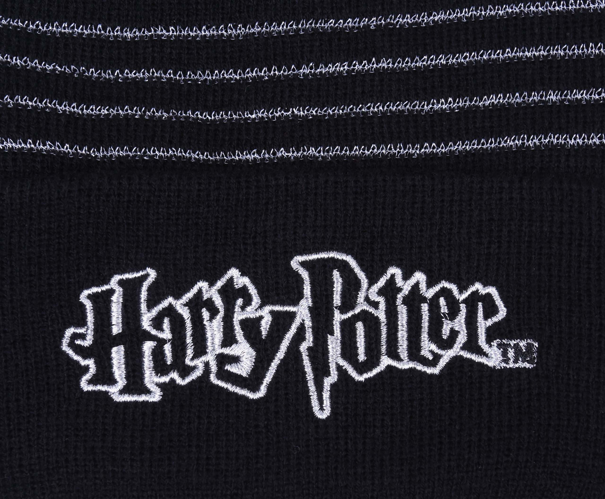 Harry Potter Beanie Schwarz-silberfarbene Mädchenmütze Harry Potter 4-7 Jahre