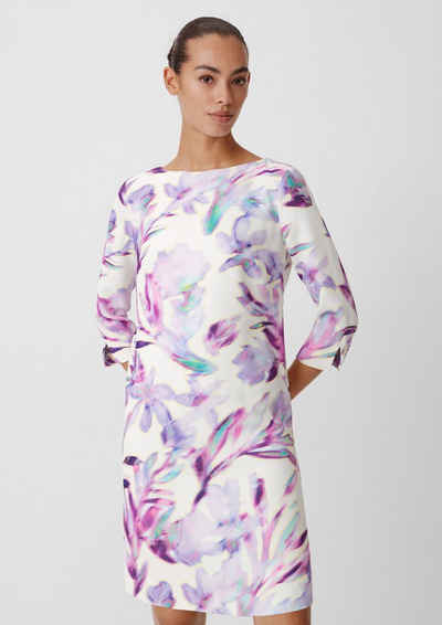 Comma Minikleid Kleid mit Allover-Print