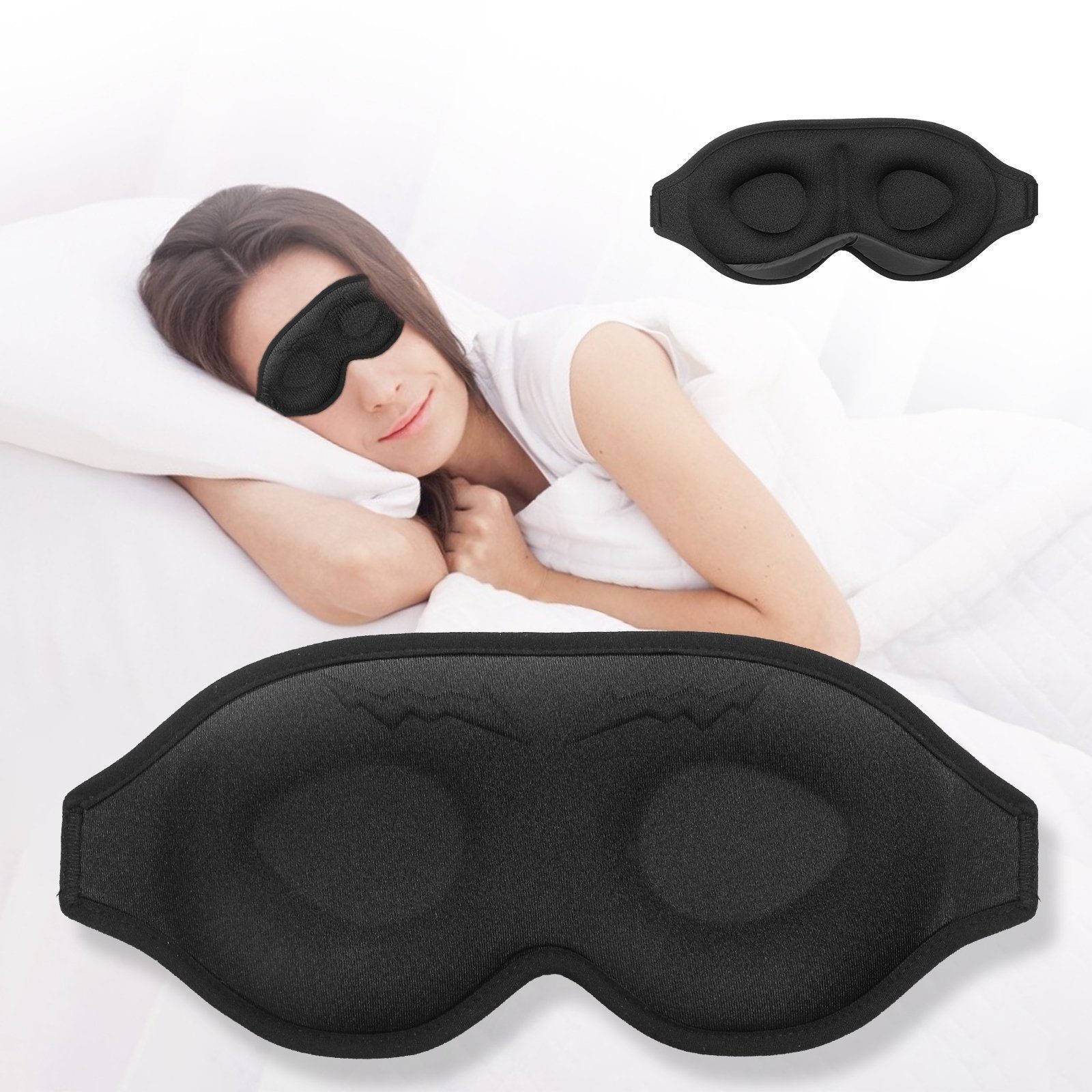 Vaxiuja Schlafmaske »Schlaf-Augenmaske für Männer Frauen, 3D-konturierte  Cup-Schlafmaske & Augenbinde, konkav geformte Nachtschlafmasken,  Lichtblockierung, weicher Komfort-Augenschirmbezug für Reise« online kaufen  | OTTO