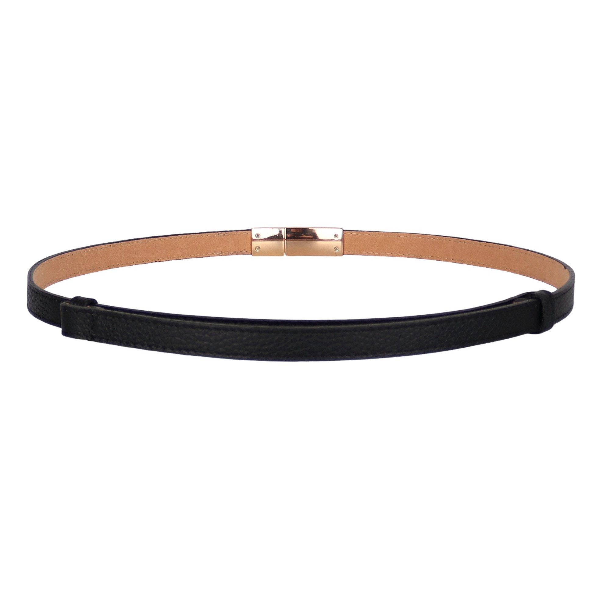 MIRROSI Ledergürtel Damen Gürtel Echtleder, Made in Italy, 18mm breit (Passt fast zu jeder Hosenschlaufe) Einheitsgröße (Geeignet für einen Hüftumfang von ca. 5 – Bild 2 von 5