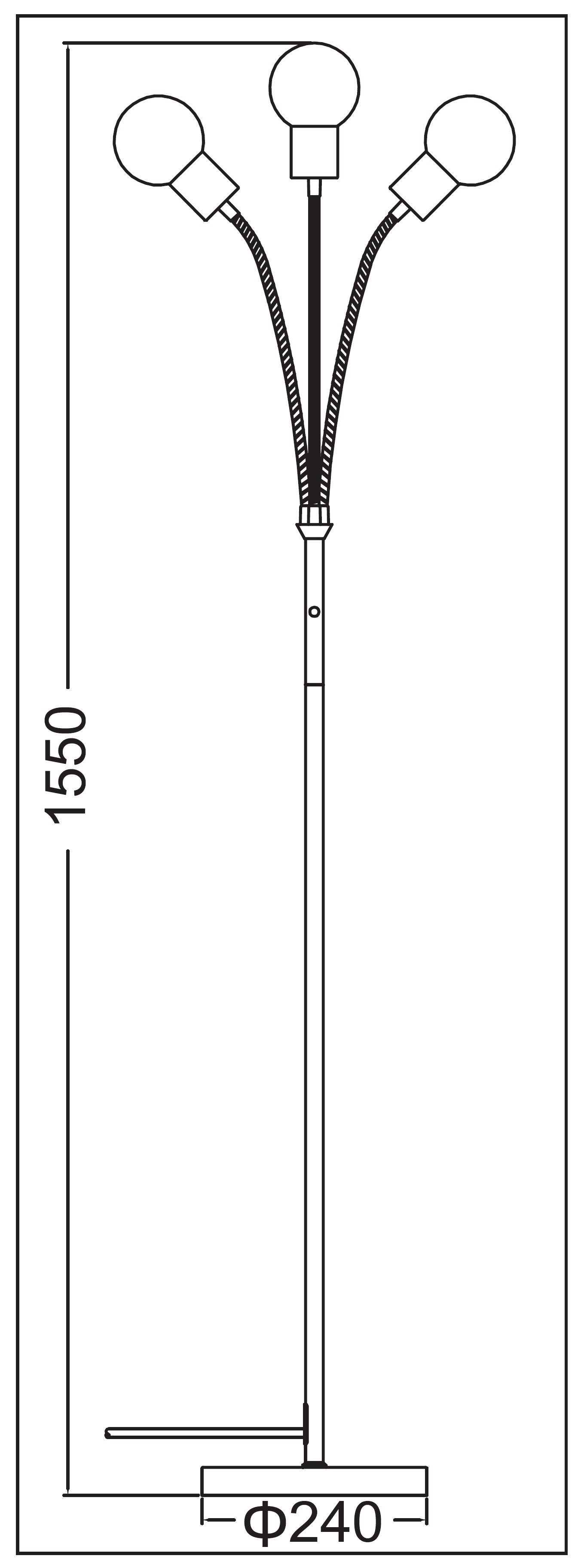 TRANGO LED Stehlampe, Dimmfunktion, 1518 LED günstig online kaufen