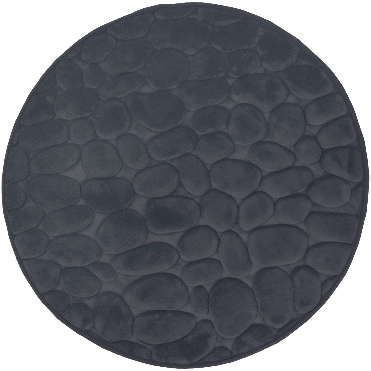 Euroshowers GmbH Badematte Memory Foam Bellarina Dunkelgrau Ø60 cm, Memory funktion, Rutschhemmende Beschichtung auf der Unterseite, 100% polyester, memory foam (stoppning), latex SBR, Rund, Memory funktion, Rutschhemmende Beschichtung auf der Unterseite