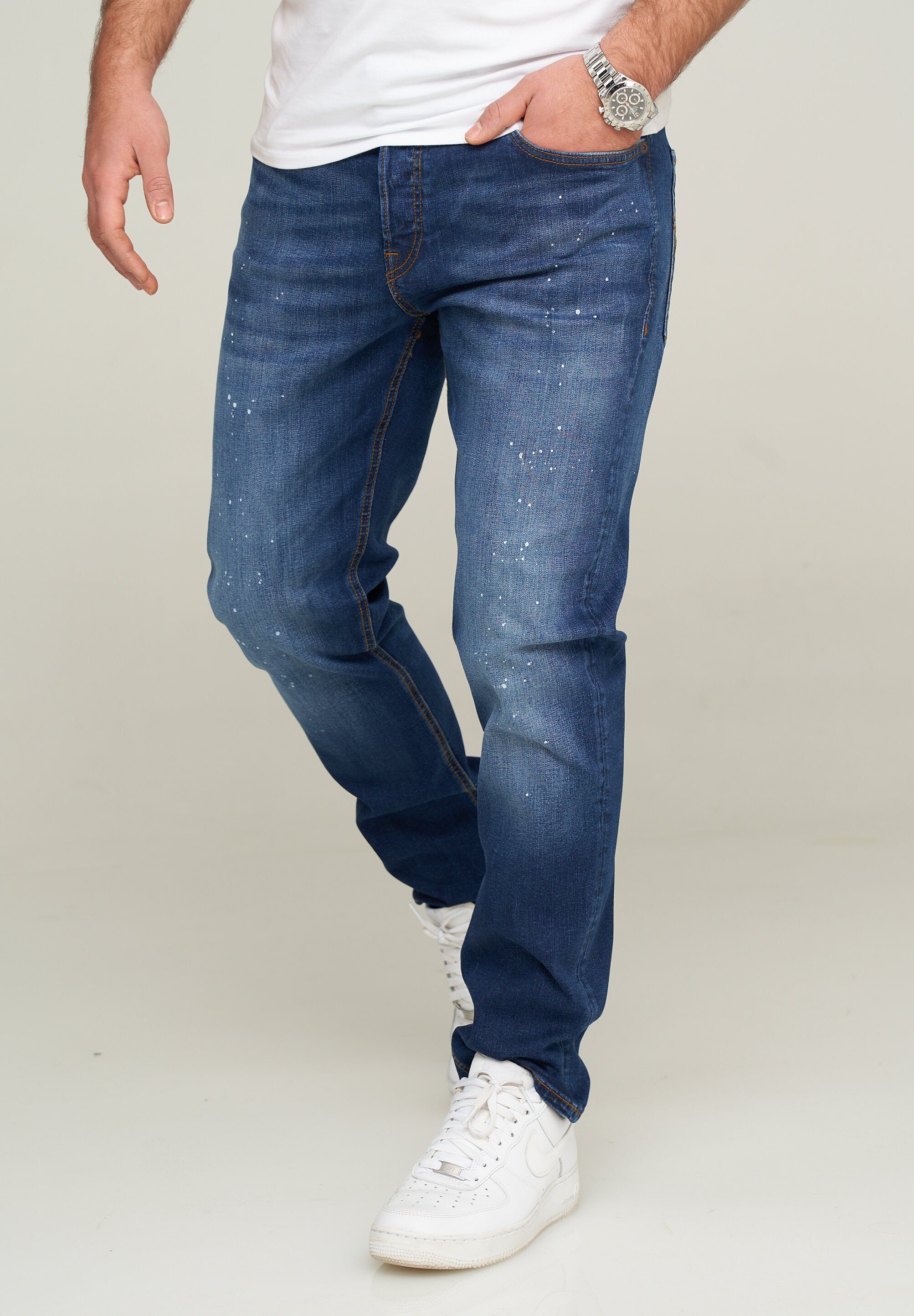 & Jack 5-Pocket-Jeans JJIMIKE JJARIS Dark Denim Blue Jones