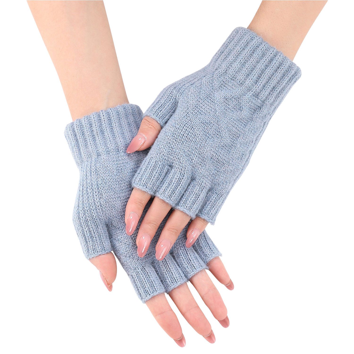 Refttenw Strickhandschuhe Fingerlose Strickhandschuhe,Bequeme, warme Winter günstig online kaufen