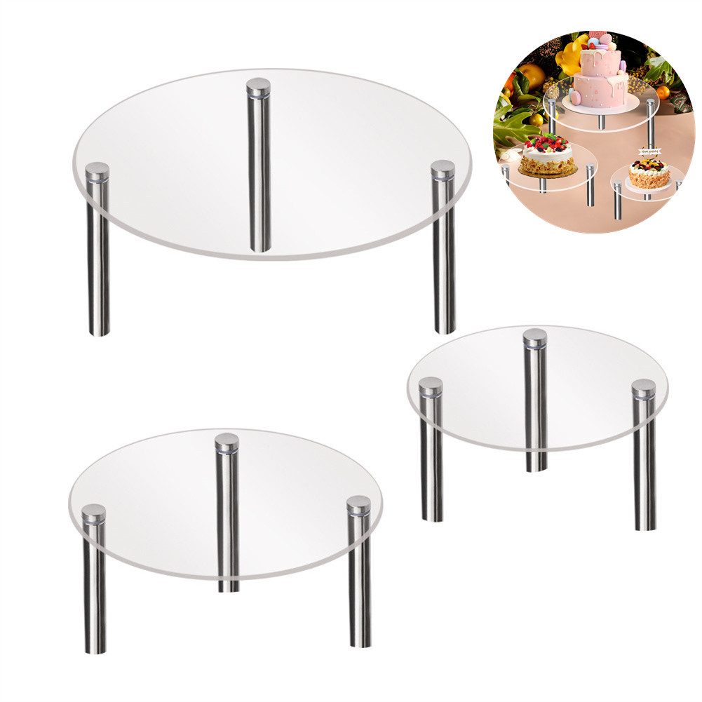 GarveeMore Tortenständer 3 estantes de pastel, estantes de exhibición de pastel